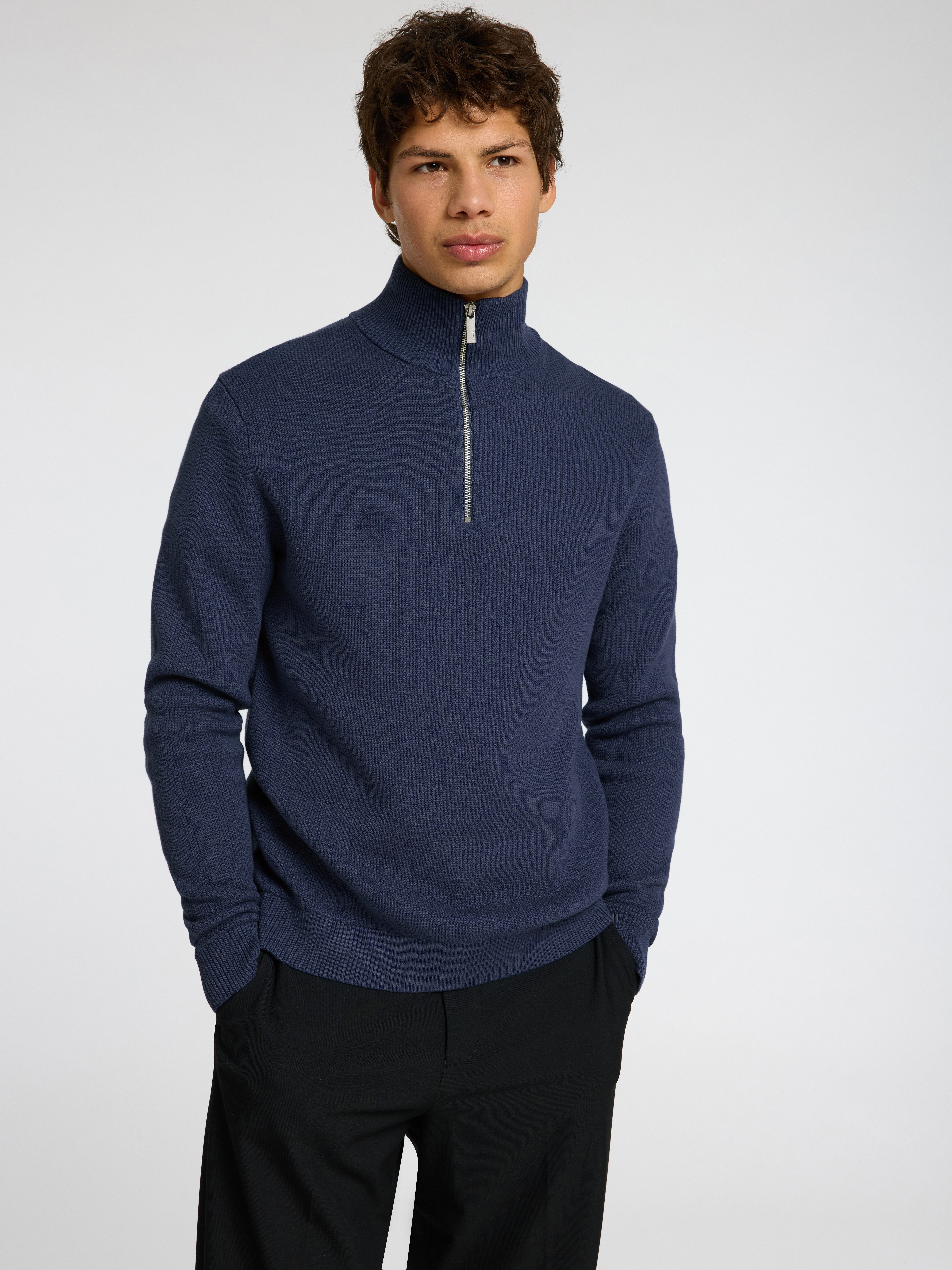 Selected Troyer SLHDANE LS KNIT STRUCTURE HALF ZIP NOOS günstig online kaufen