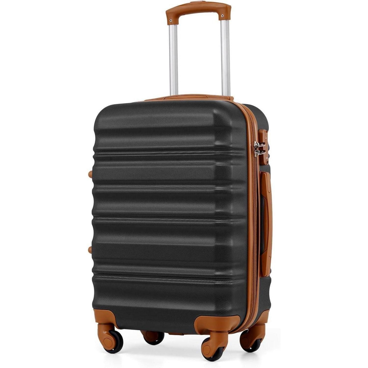 Handgepäck-Trolley Hartschalen-Koffer Trolley mit TSA-Schloss, 4 Rollen