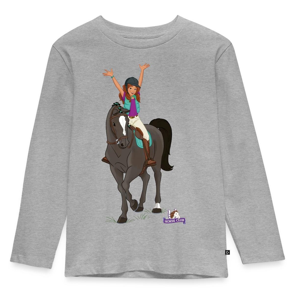 T-Shirt Schleich Horse Club Lisa posiert auf Storm Kinder Premium Langarmshirt