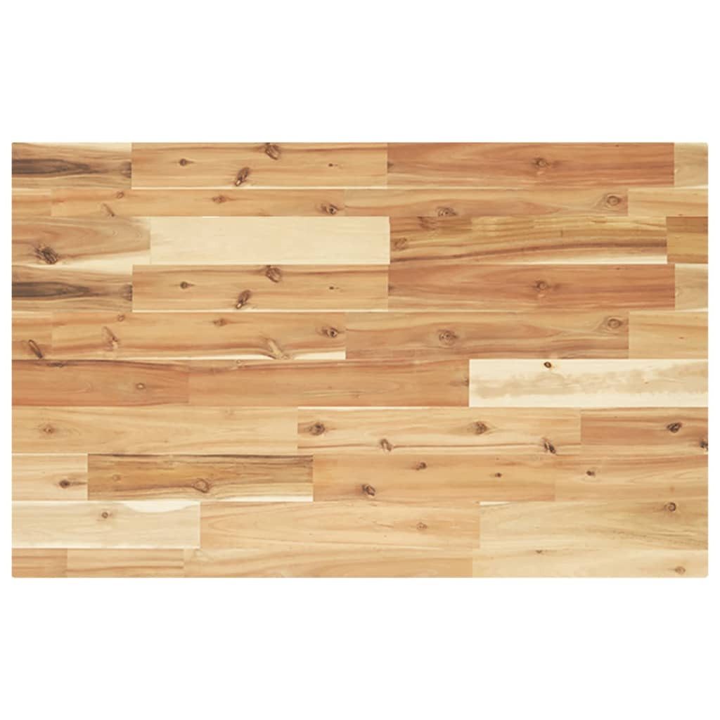 vidaXL Badezimmerspiegelschrank Waschtischplatte Ölbeschichtung 100x50x4 cm Massivholz (1-St)