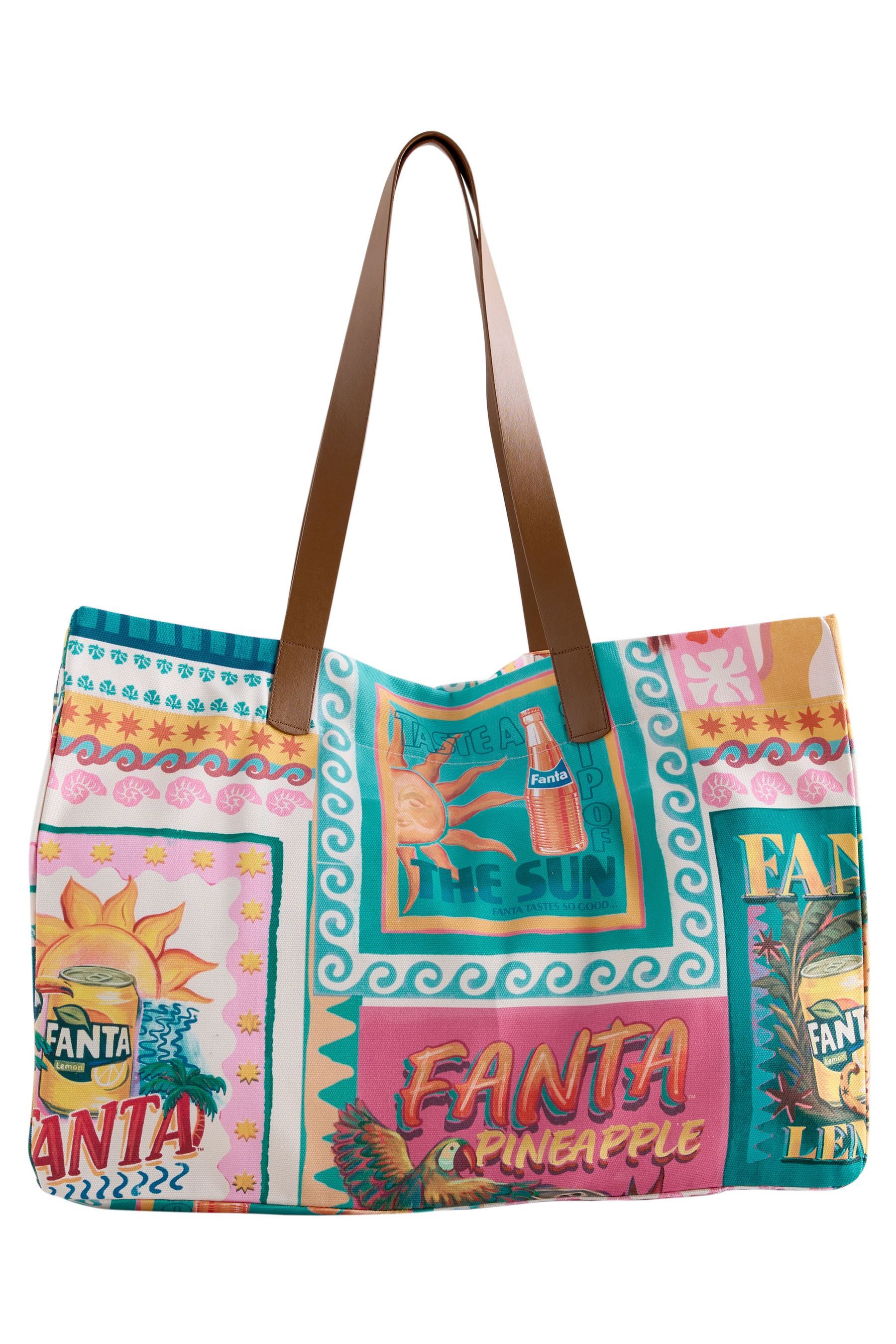 Next Einkaufsbeutel Tote-Tasche aus Baumwolle, Fanta