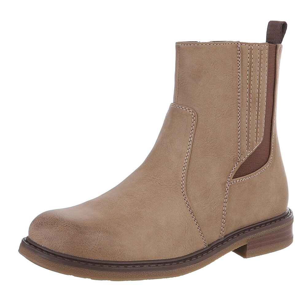 Ital-Design Vielseitige Damen Stiefel mit elastischen Einsätzen Stiefelette günstig online kaufen