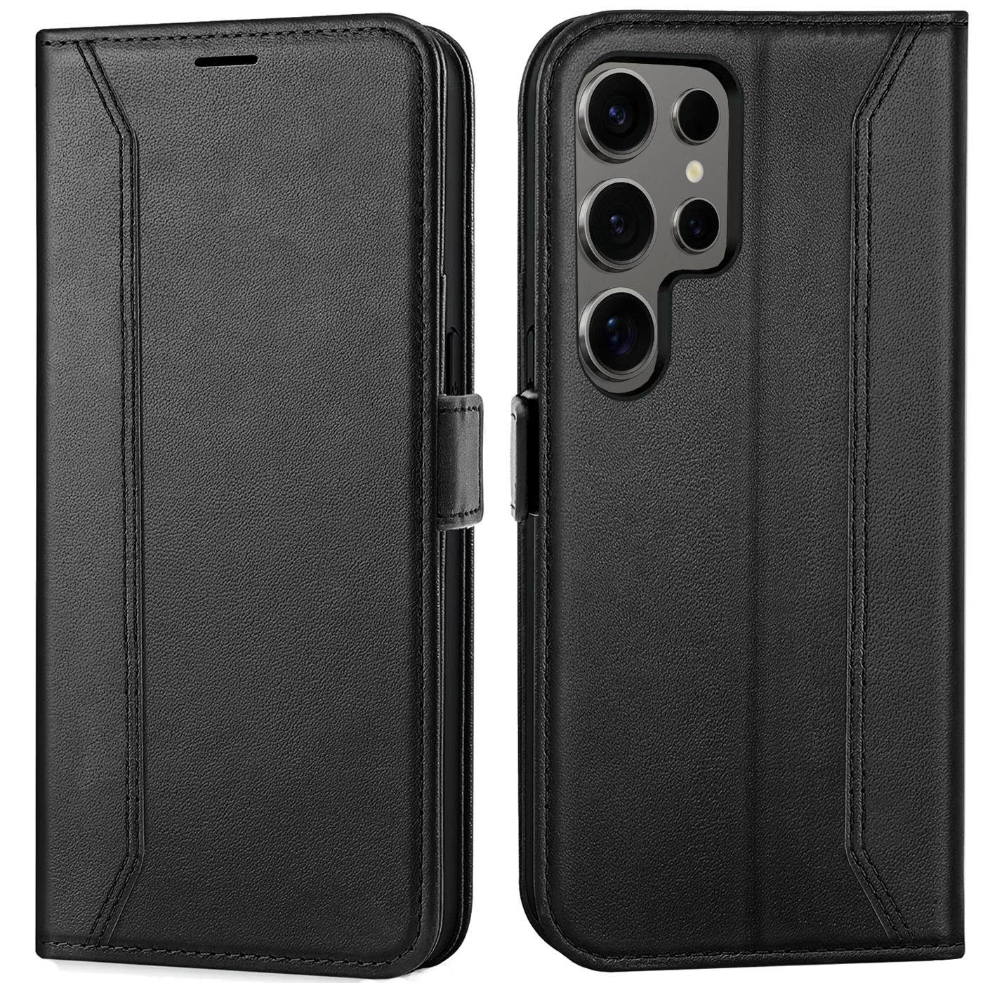 CoolGadget Handyhülle Book Case Elegance Tasche für Samsung Galaxy S24 Ultra 6,8 Zoll, Hülle Magnet Klapphülle Flip Case für Samsung S24 Ultra 5G Schutzhülle