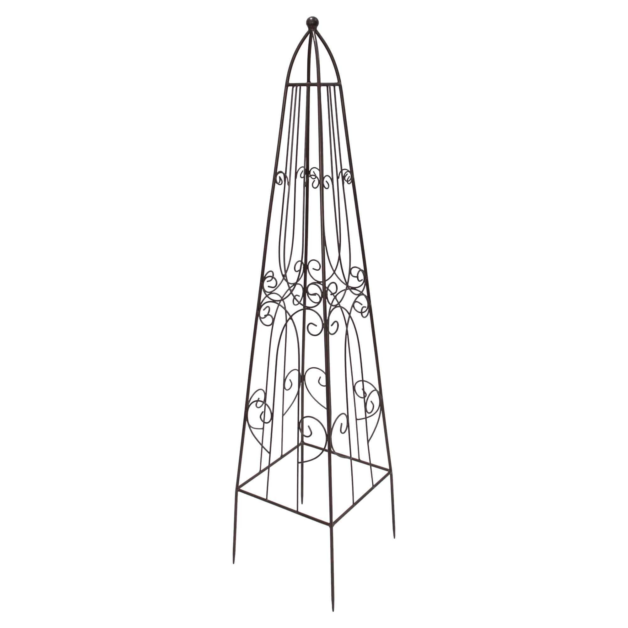 Rankhilfe "Romance" aus Metall, Rankturm, Rankgerüst, Rankgitter, Pflanzenstütze