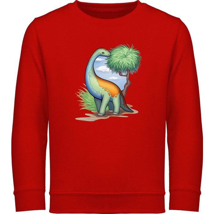 Shirtracer Sweatshirt Dino - Langhals - Tiermotiv Animal Print - Kinder Premium Pullover dino hoddie - pullover dinosaurier - jungen-sweatshirt - jungs pulli