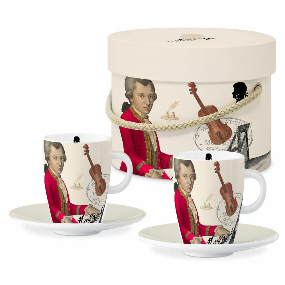 PPD Tasse Mozarteum E-Cup, 2er Set, 80 ml, Keramik