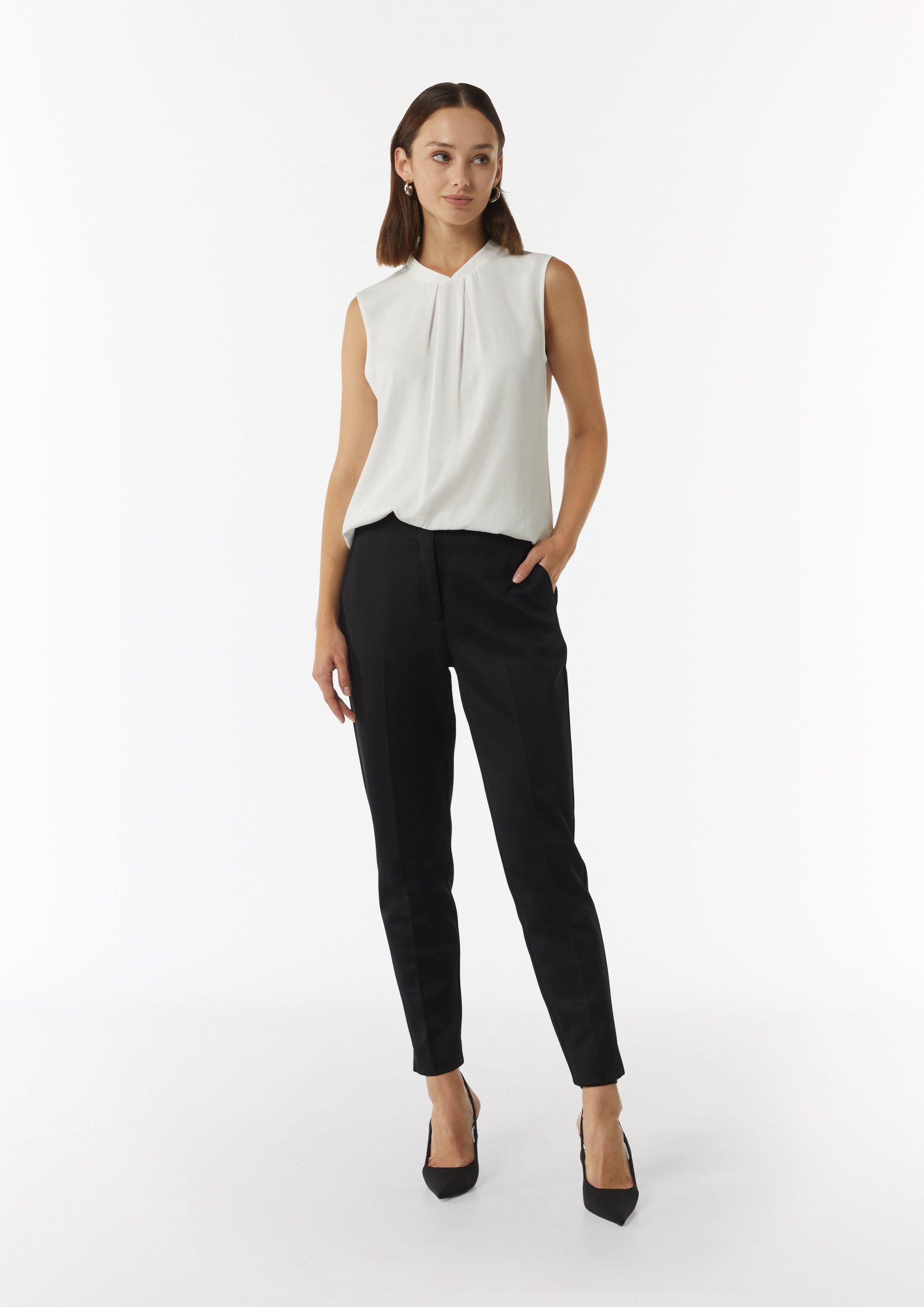 Comma 7/8-Hose Cigarette-Pants aus Scuba mit günstig online kaufen