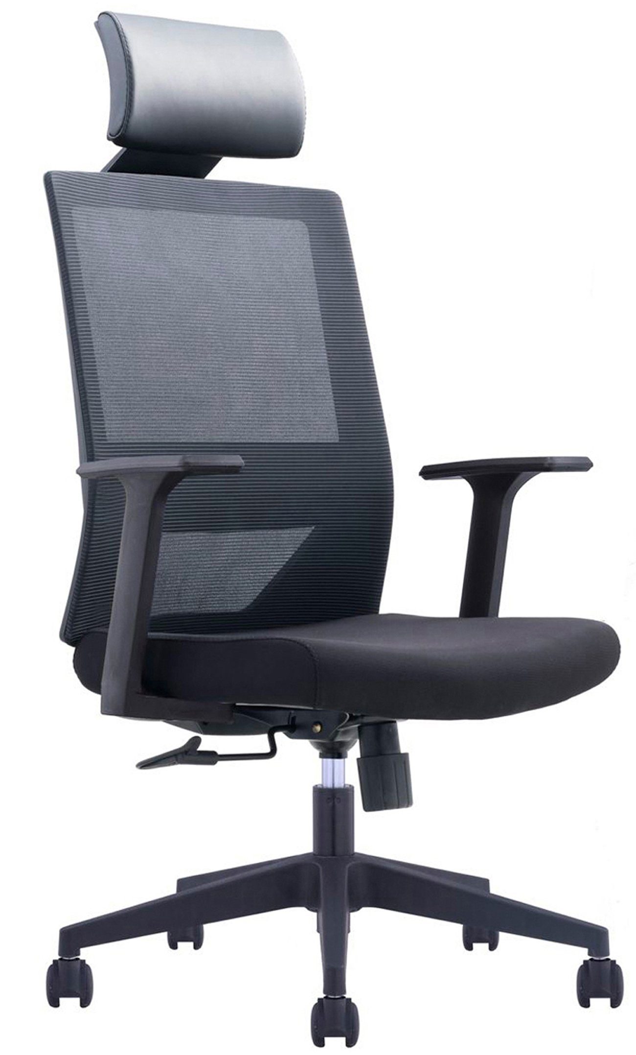 MIIGA Bürostuhl (1 x Bürostuhl), Ergonomisches Design, einstellbare  Rückenlehne, Atmungsaktives Material, Hochwertige Rollen, Polyurethan  Kopfstütze
