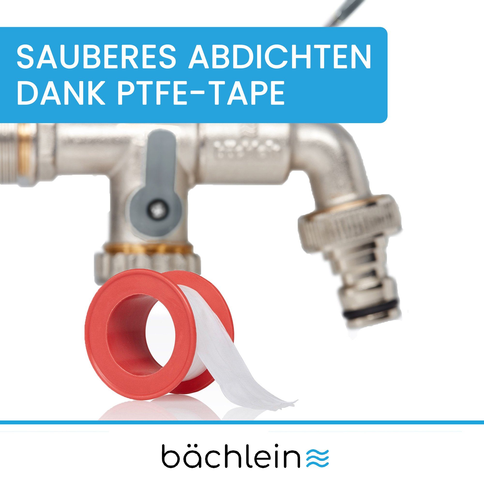 Bächlein Auslaufventil Doppel-Wasserhahn für den Garten