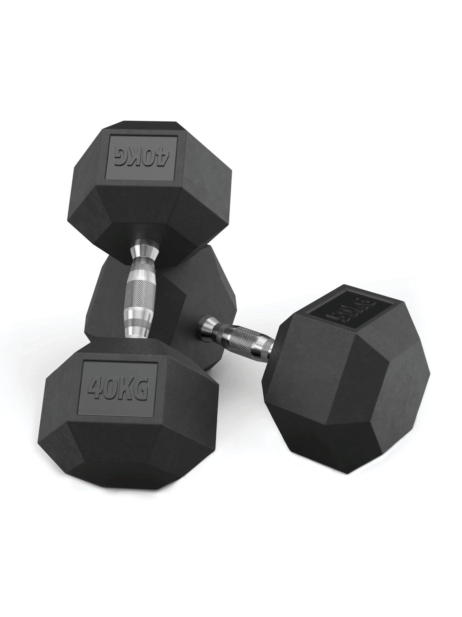 ATLETICA Hantel-Set Hexagon Hantel Set, 40 kg - 50 kg, PVC Bezug