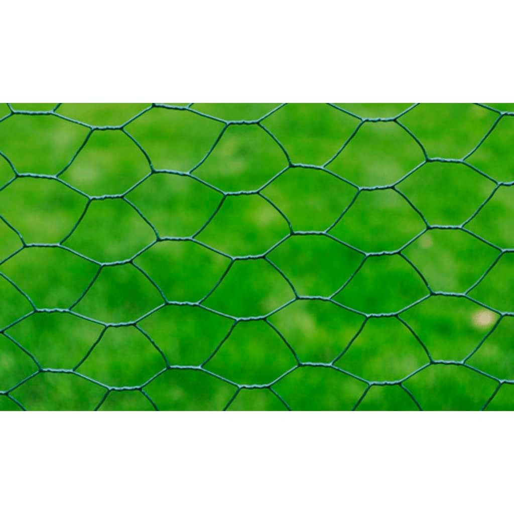 vidaXL Gartenzaun Drahtzaun mit PVC-Beschichtung 25x0,5 günstig online kaufen