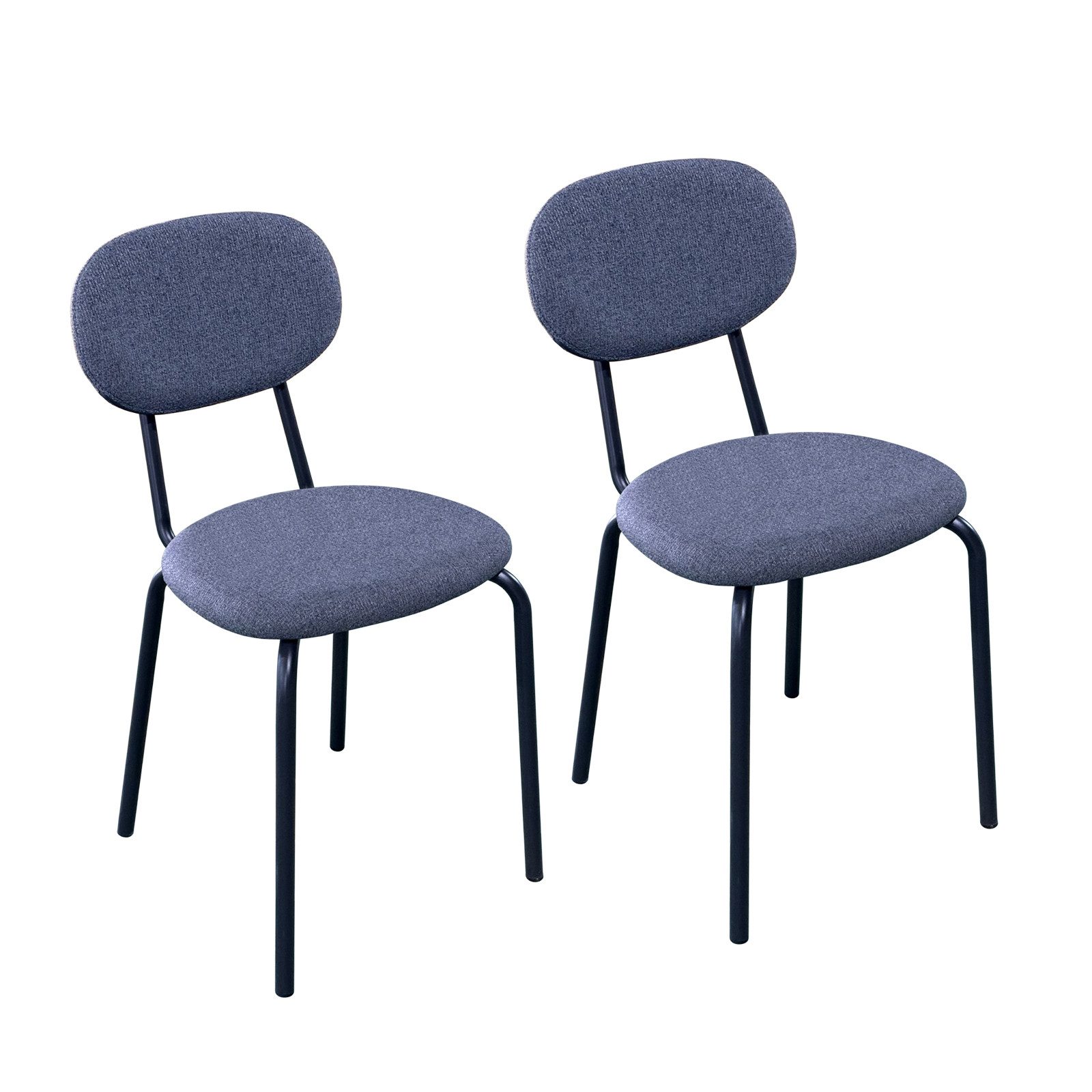 HTI-Living Esszimmerstuhl Stuhl Anella Dunkelgrau 2er-Set (Set, 2 St), Essz günstig online kaufen