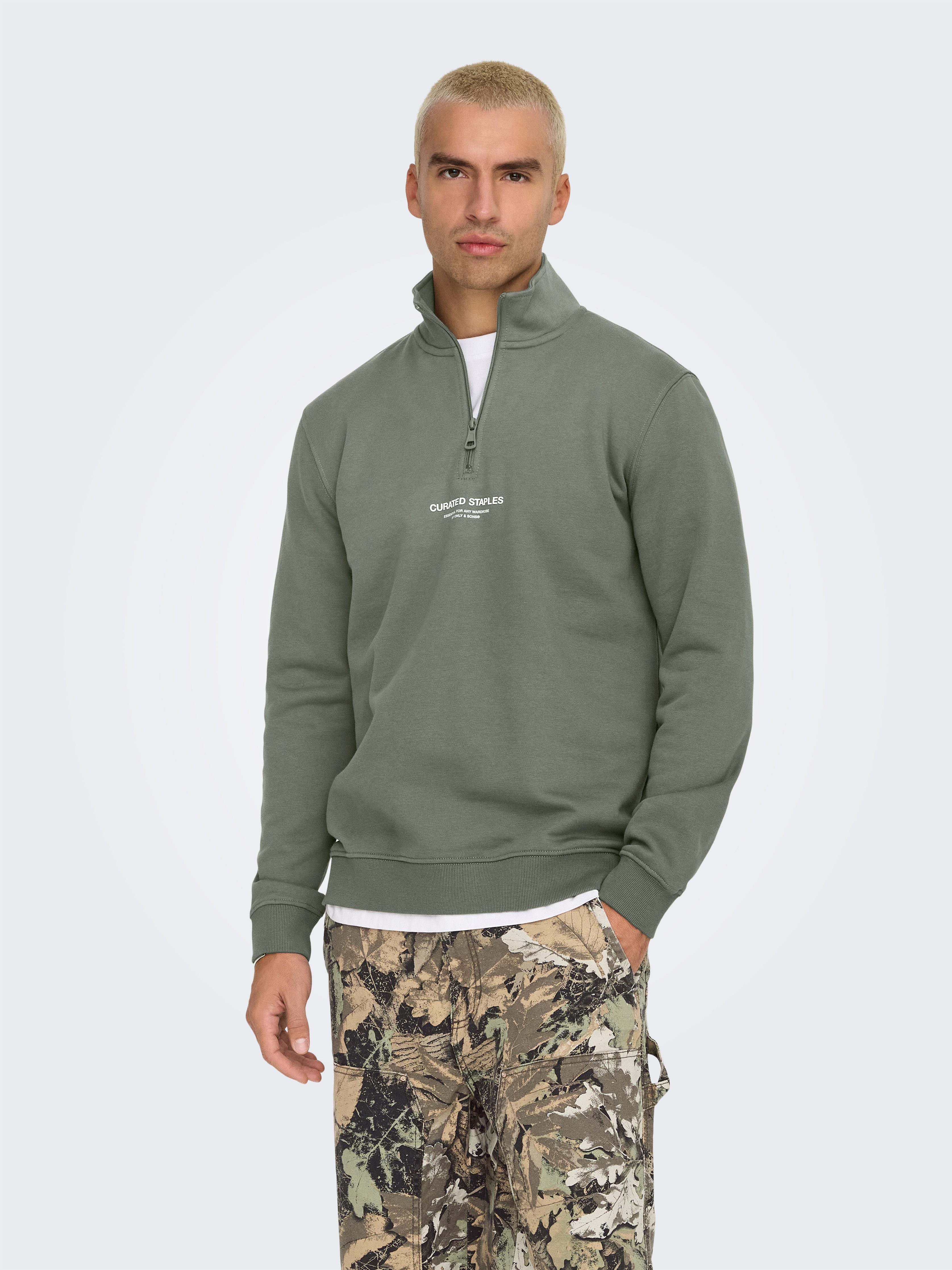 Sweatshirt ONSCURATED REG HALF ZIP SWEAT