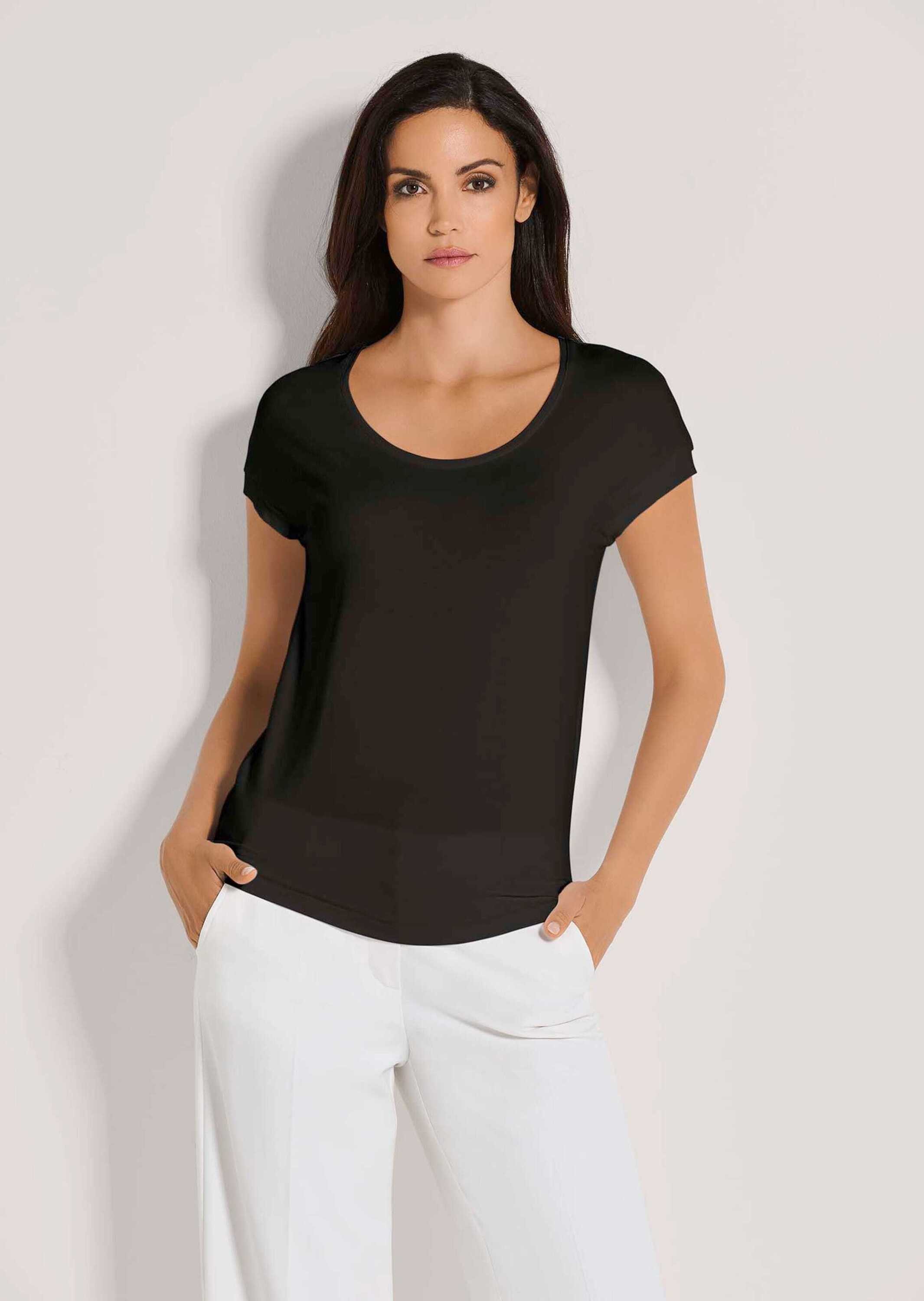 MADELEINE Kurzarmshirt Elegantes Viskose-Oberteil günstig online kaufen