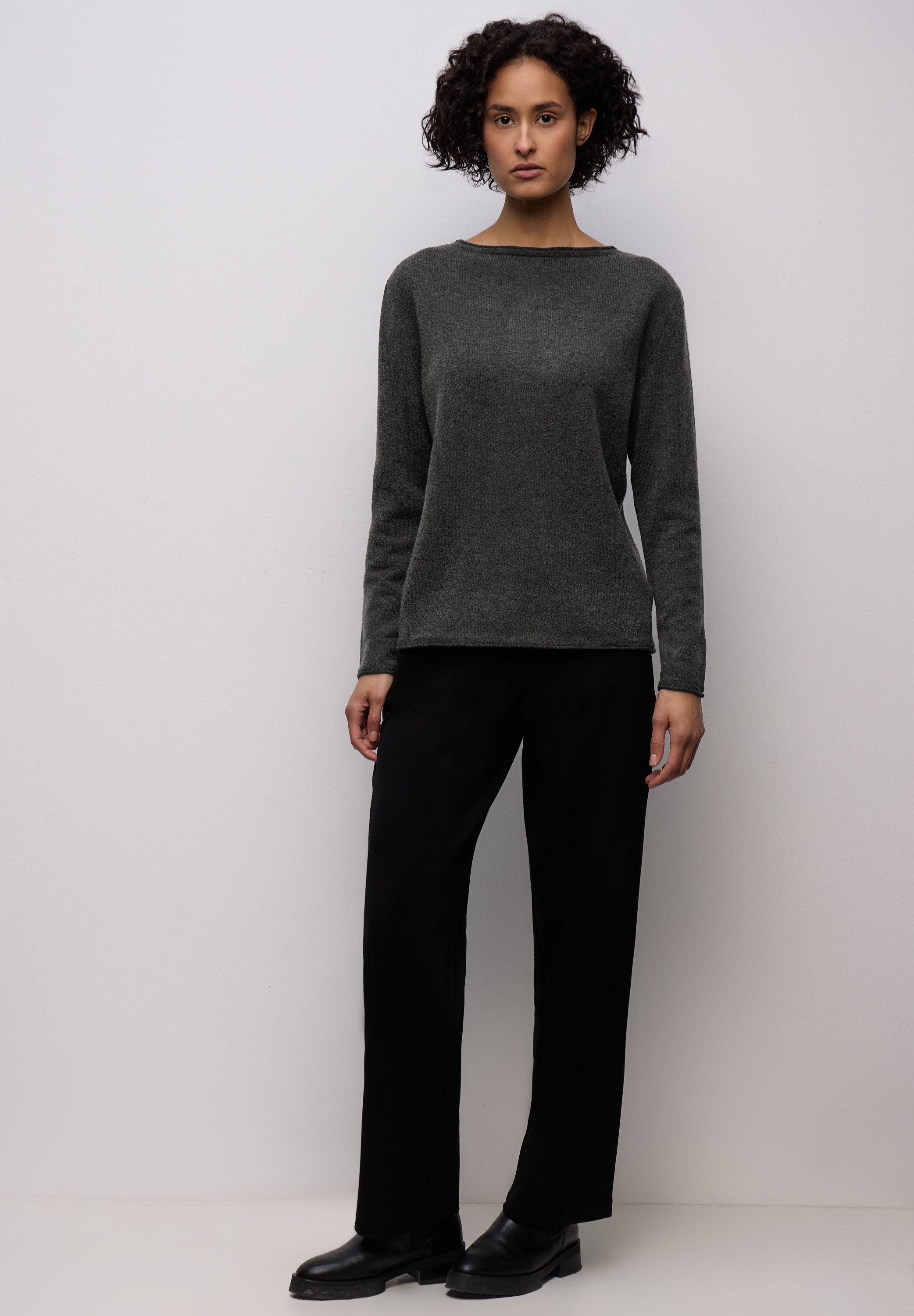 STREET ONE Strickpullover aus softem Materialmix