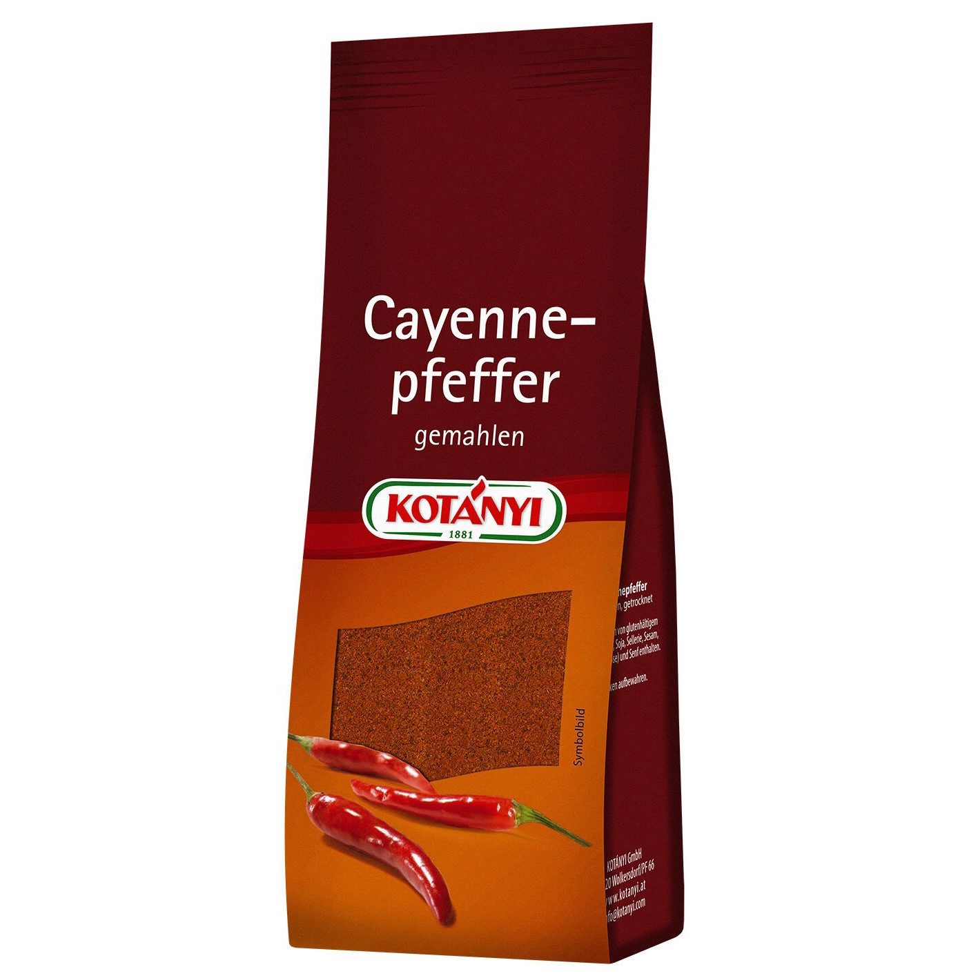KOTANYI Gewürz, Kotanyi Cayennepfeffer gemahlen zart rauchig große Schärfe 45g