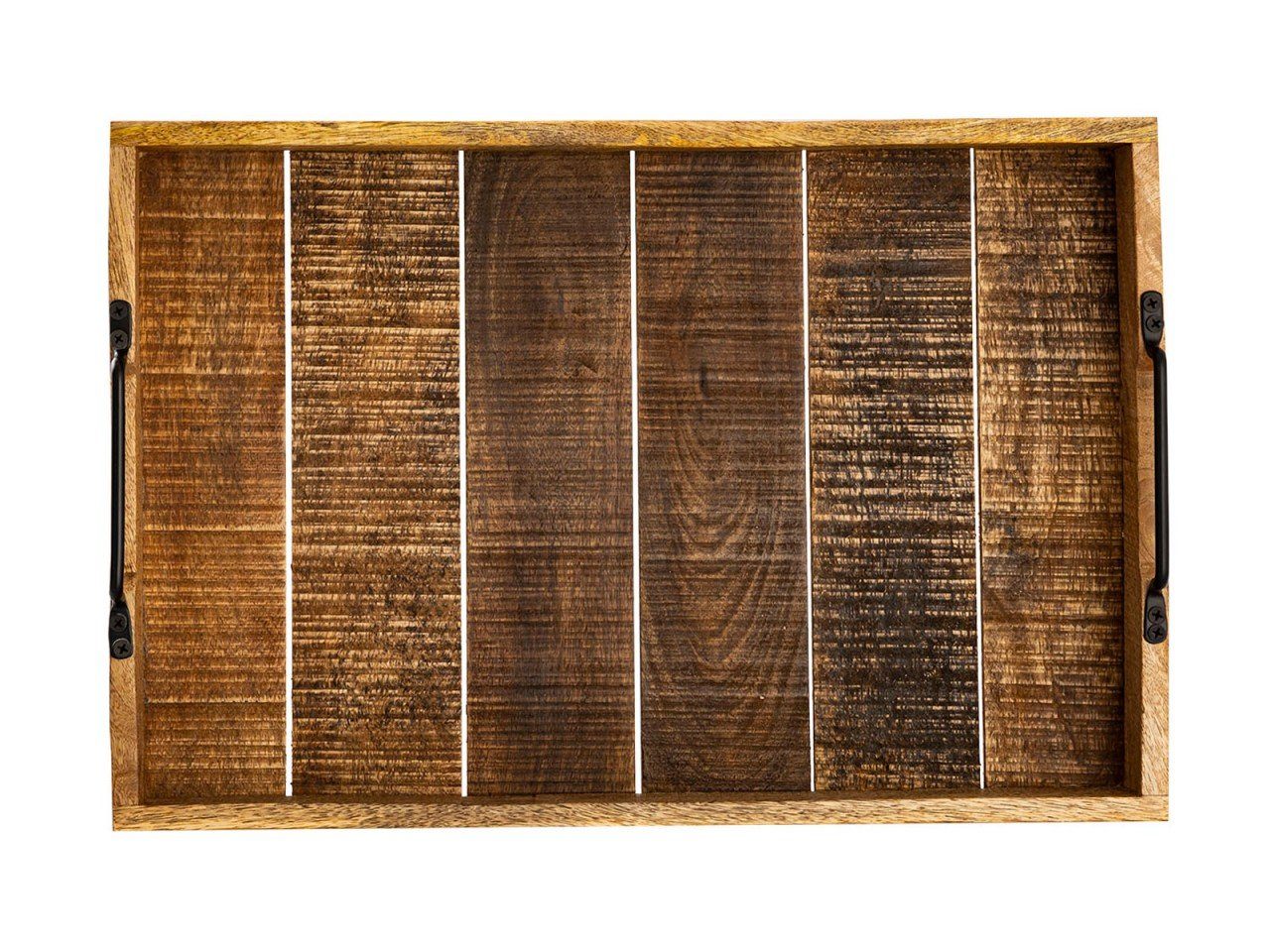 Set Stück Holztablett Serviertablett soma Dekofigur 2 46x31cm