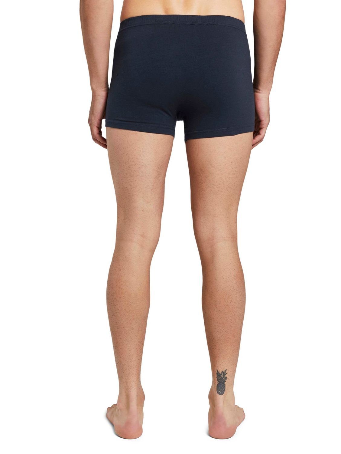 TOM TAILOR Boxershorts hautfreundlich, navy 4 x 4 natürlich, einer Stück in weich, (4-St) Dose