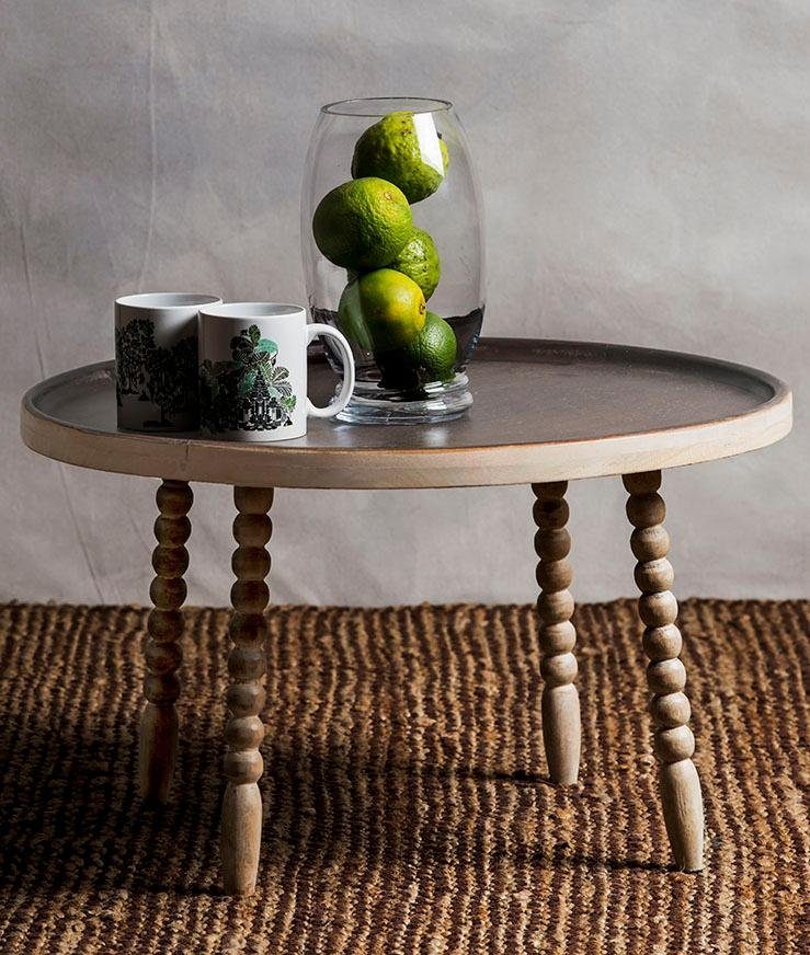 Home affaire Couchtisch Kayakalp, Massivholz Mango, günstig online kaufen