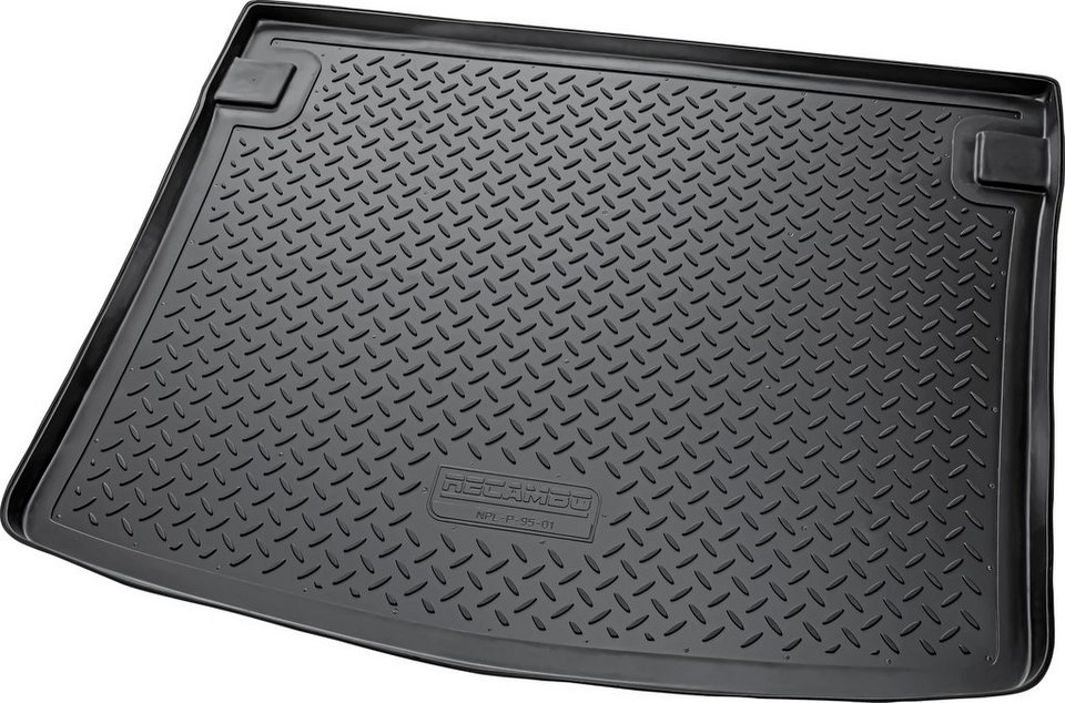 RECAMBO Kofferraumwanne CustomComforts (1 St), für VW Caddy, III, Caddy IV  ab 2003, perfekte Passform, Hohe Gummiqualität (TPE Material) – längere  Lebensdauer der Automatten