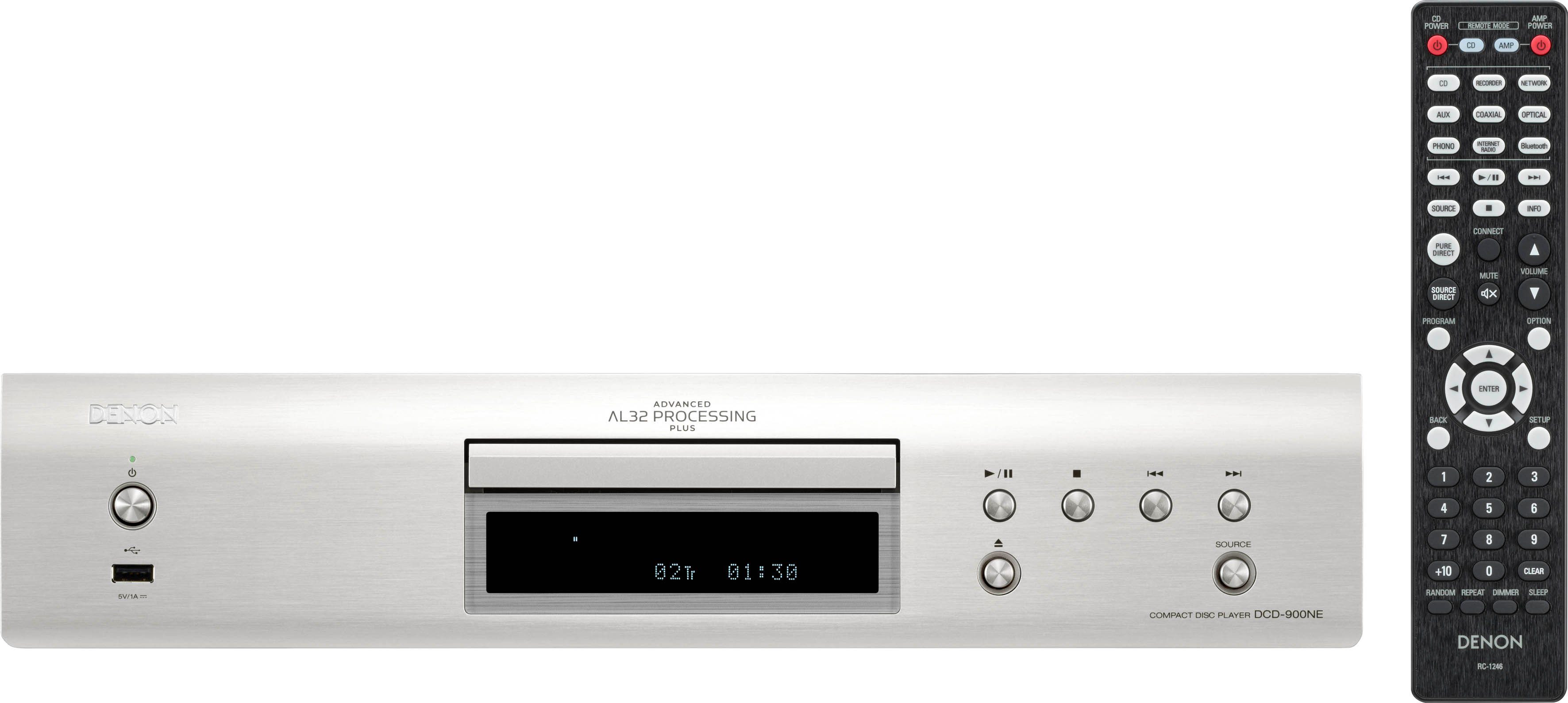 Denon DCD-900NE CD-Player silber (USB-Audiowiedergabe)