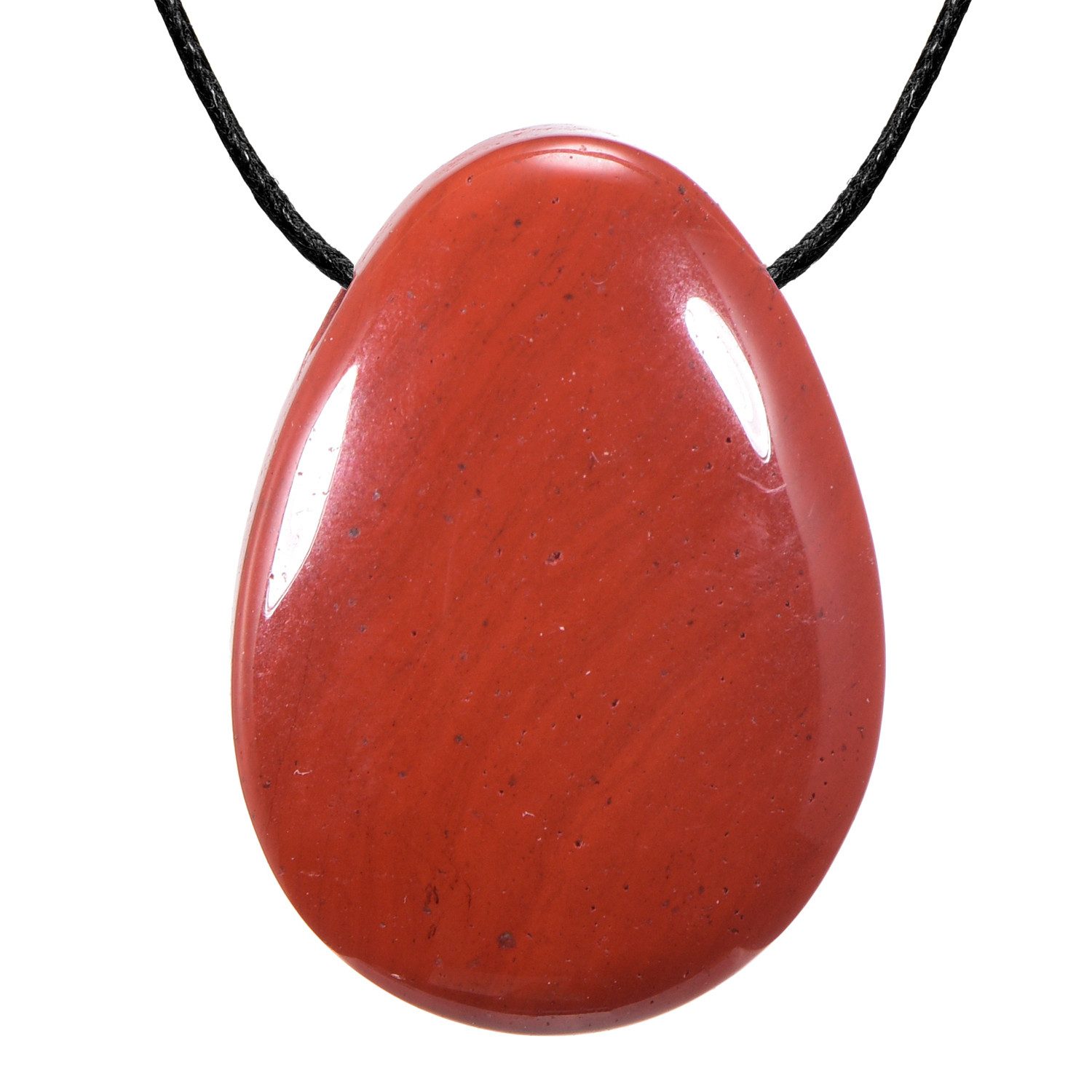Morella Kette mit Anhänger Morella Halskette mit Edelstein (1-tlg), Damenkette mit Edelstein in Tropfenform, Chakra, im Samtbeutel