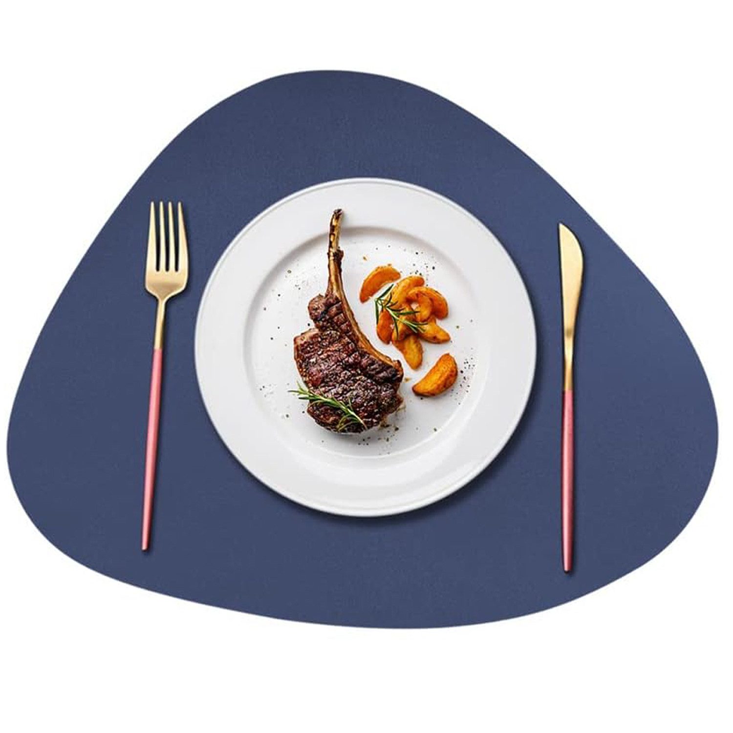 STILVORA Platzset 4er-set Tischset rutschfest Leder Tischuntersetzer für Es günstig online kaufen