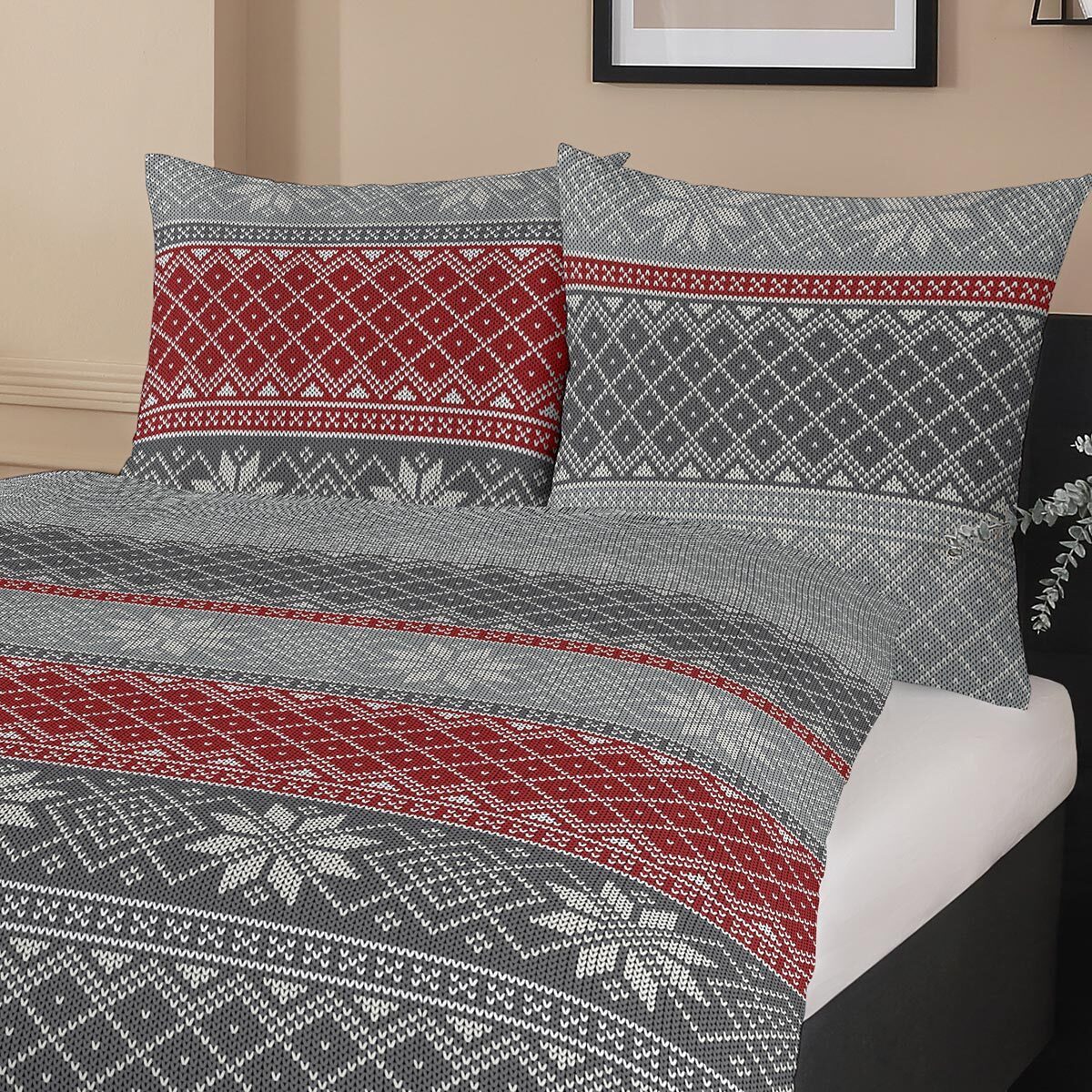 TRAUMSCHLAF Bettwäsche Moldau, Biber, 2 teilig, warme Biber Qualität günstig online kaufen