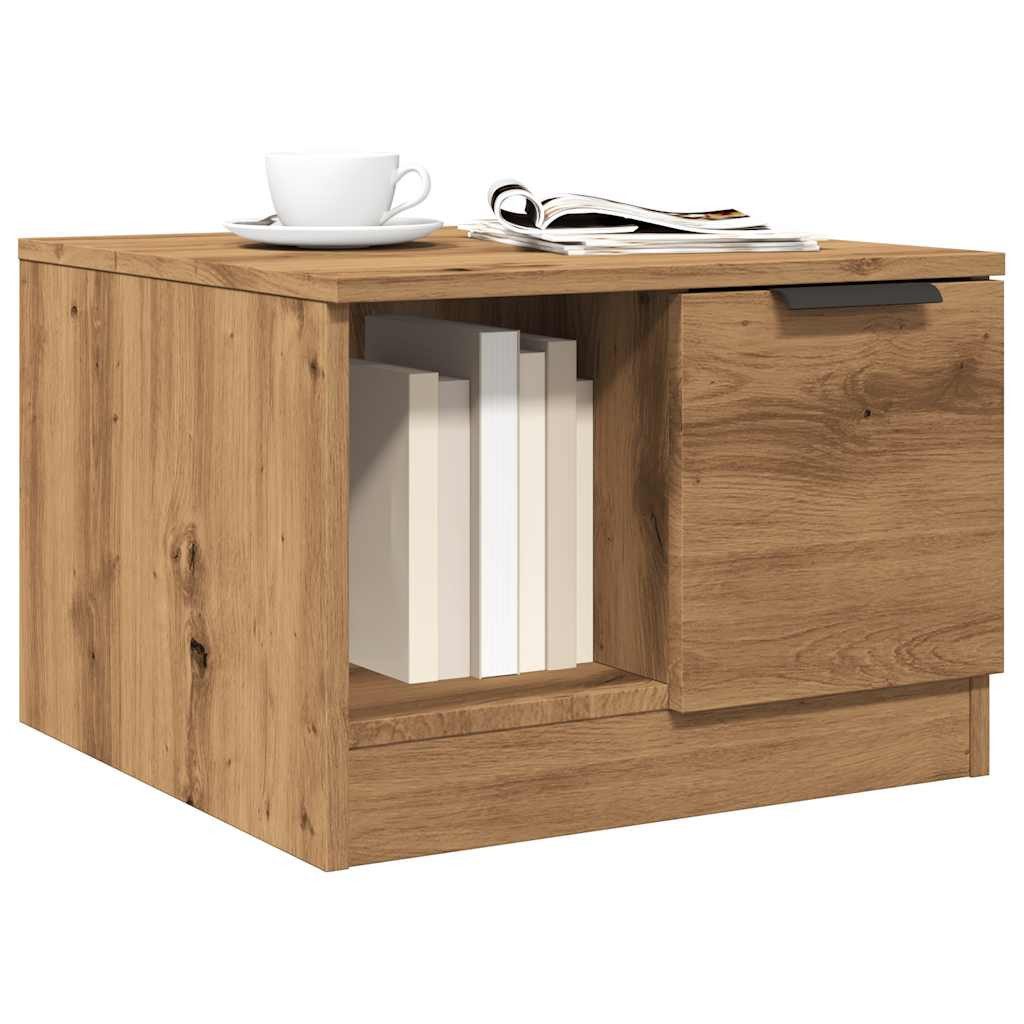 vidaXL Couchtisch NA Couchtisch Artisan-Eiche 50x50 cm Holzwerkstoff stabil und pflegele