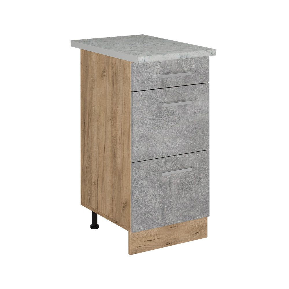 Vicco Unterschrank R-Line, Beton/Goldkraft Eiche, 40 günstig online kaufen