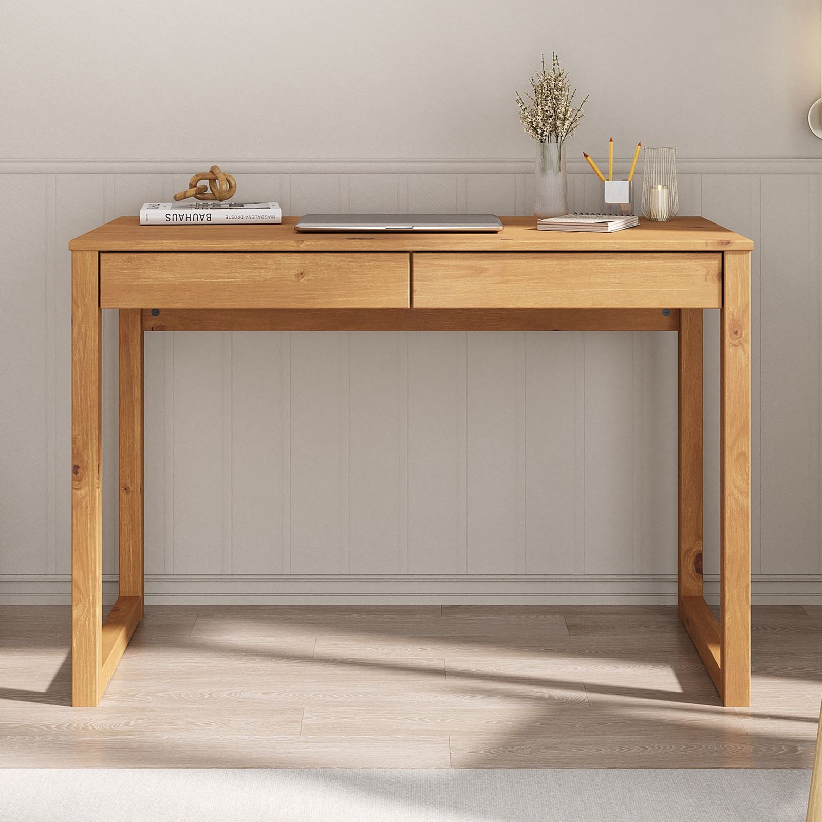 IDIMEX Schreibtisch NOAH, Bürotisch mit 2 Schubladen, Konsolentisch aus Kie günstig online kaufen