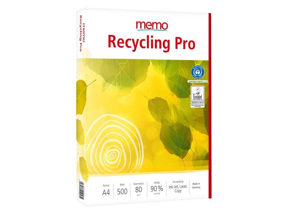 memo 'Recycling Pro Kopierpapier Multifunktionales Kopierpapier memo