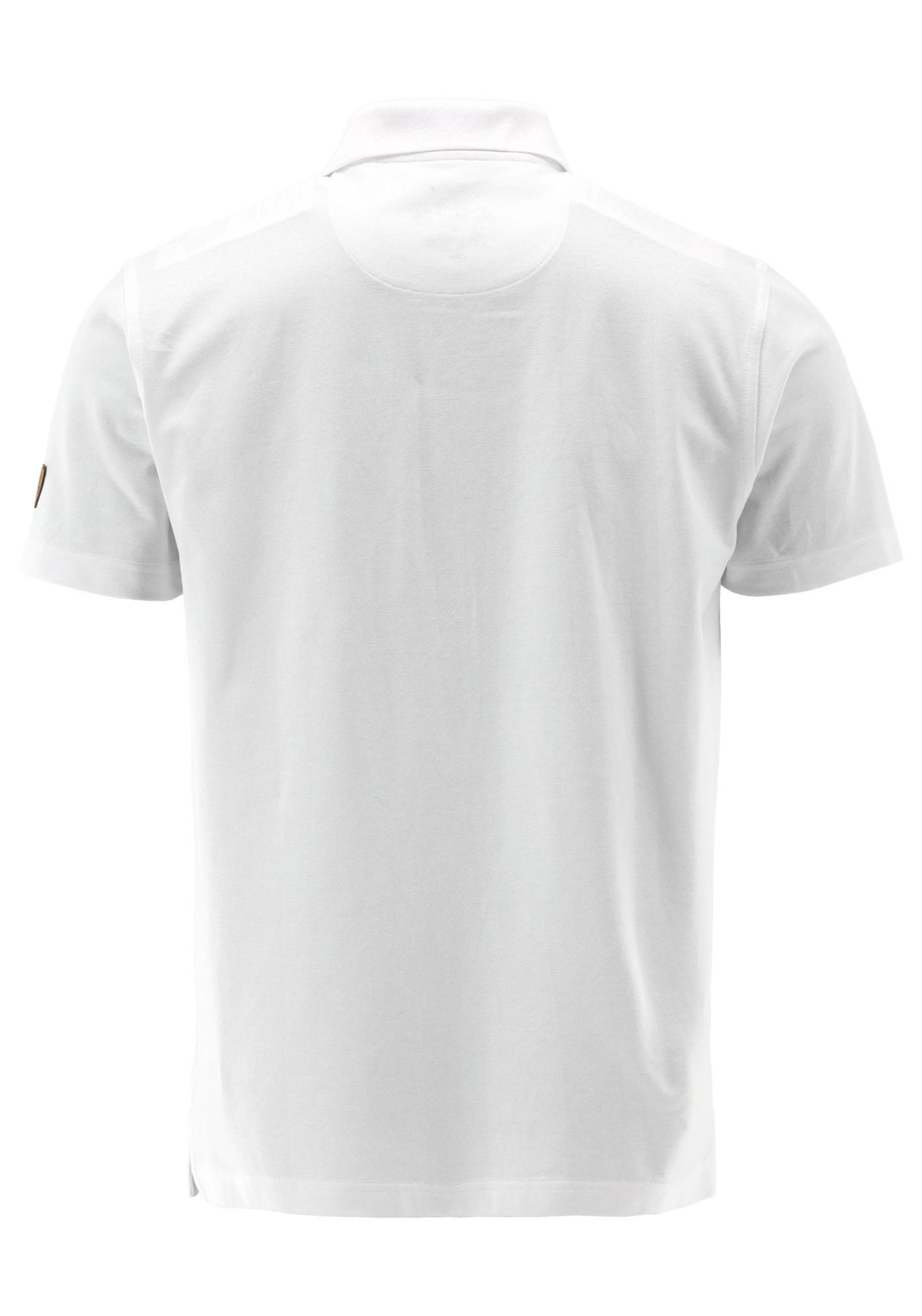 OS Trachten Poloshirt Grasko Regular Fit, Polokragen, Kurzarm, Druck "Hirschgeweih", Kontrast