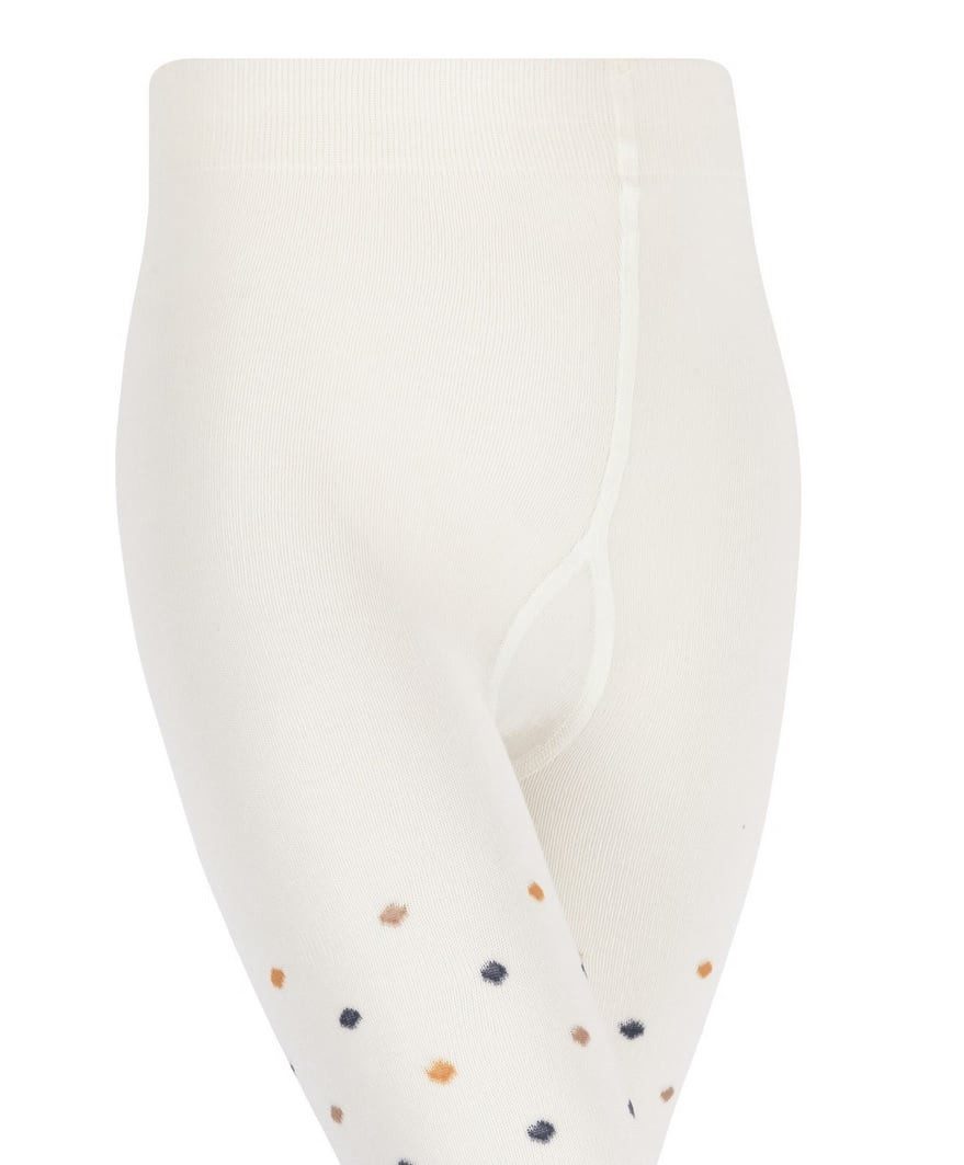 FALKE Strumpfhose Multidot (hautschmeichelnde Baumwolle) cremefarben Kinder