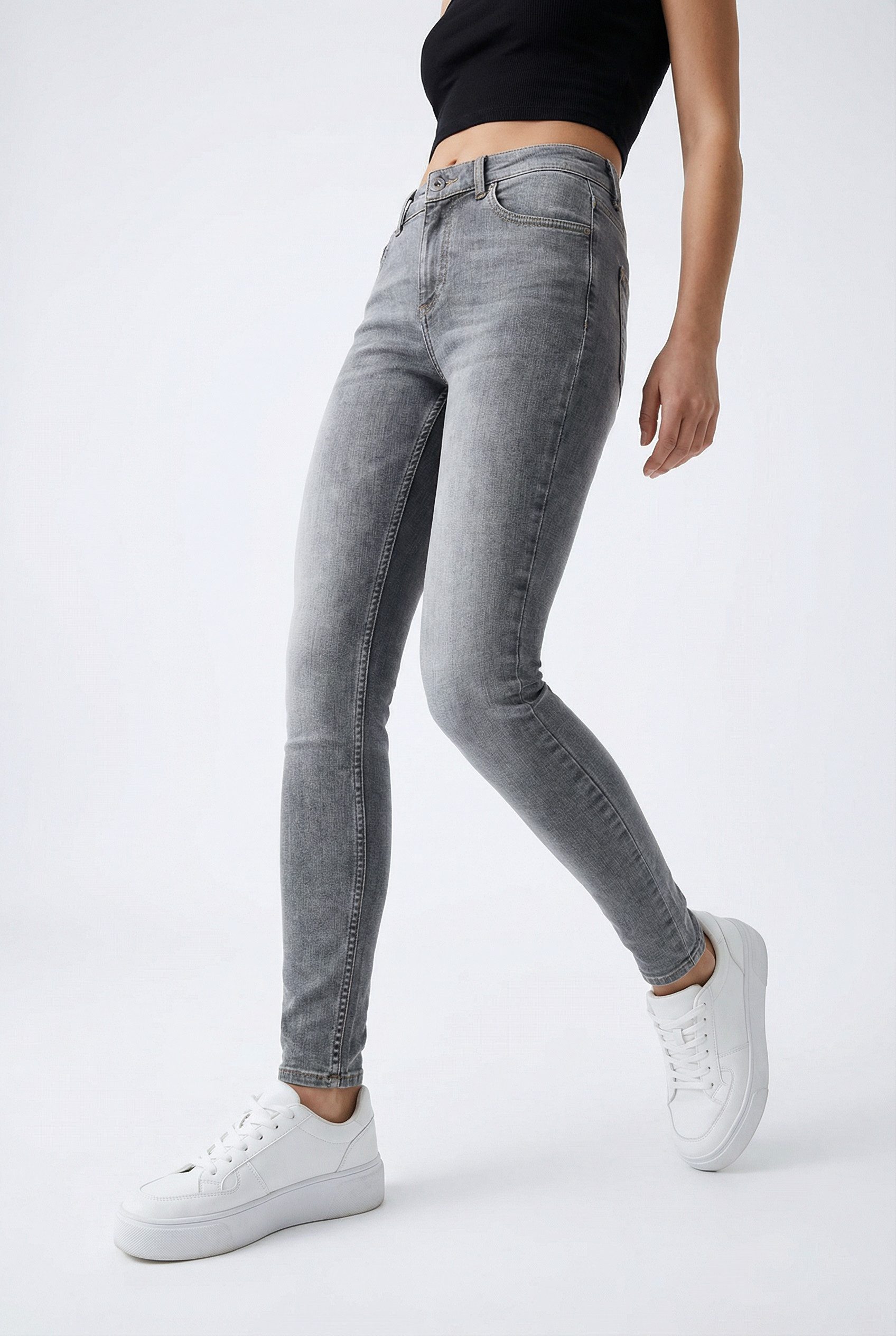 ONLY Skinny-fit-Jeans ONLBLUSH MID WAIST SKINNY DNM DOT günstig online kaufen