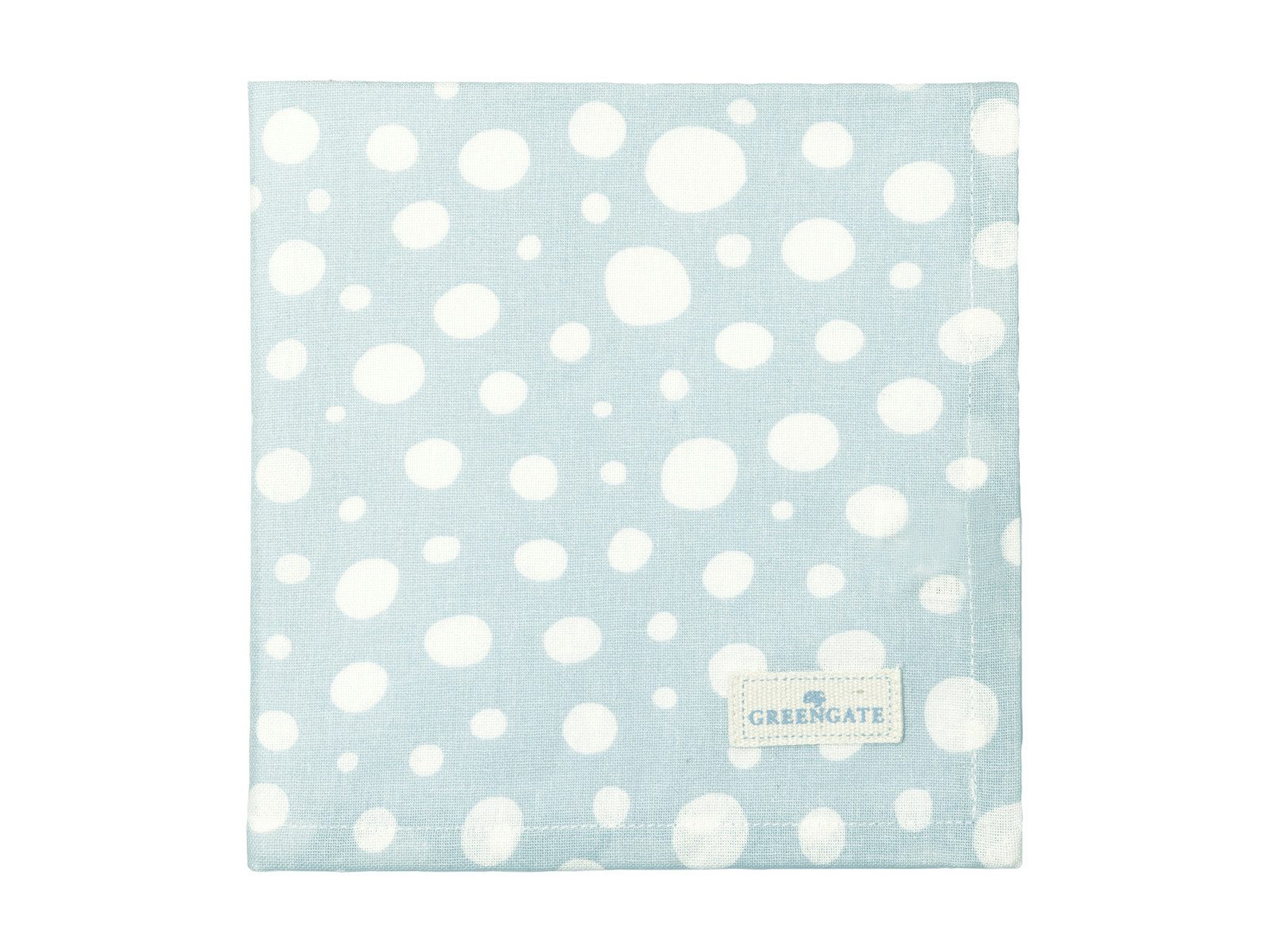 Greengate Stoffserviette Neva Stoffserviette pale blue 40x40cm
