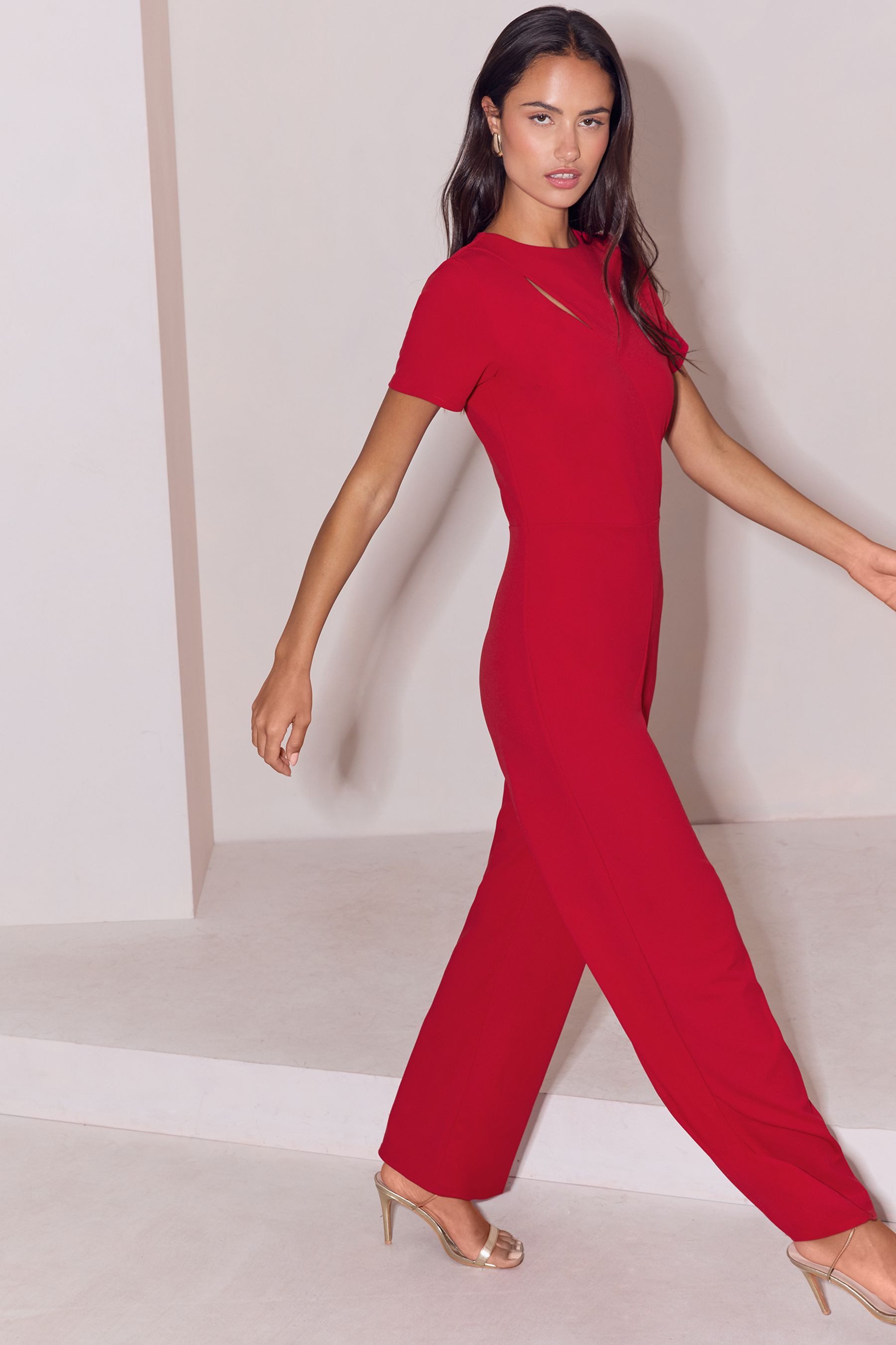 LIPSY Jumpsuit Lipsy Jumpsuit mit kurzen Ärmeln, Regular (1-tlg) – Bild 4 von 5