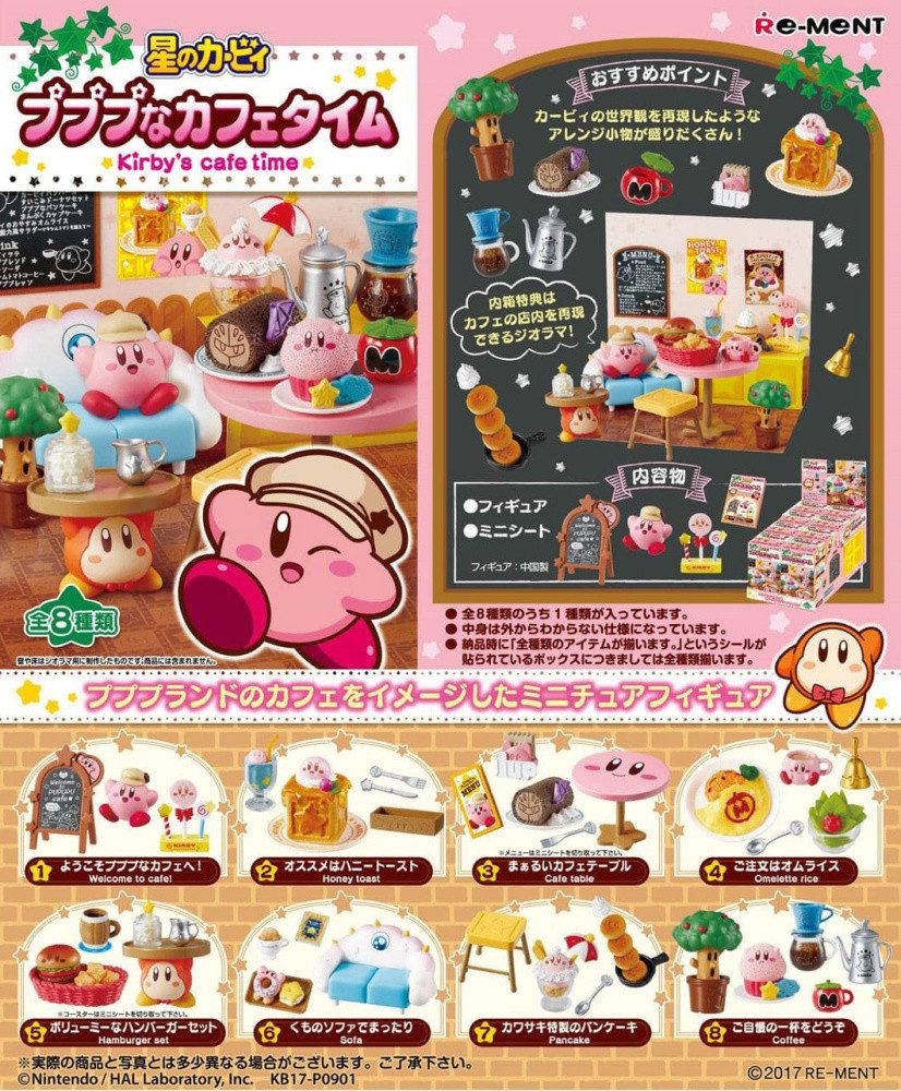 Re-Ment Merchandise-Figur Kirby Minifiguren 6 cm Kirby's Café Time Display (8)