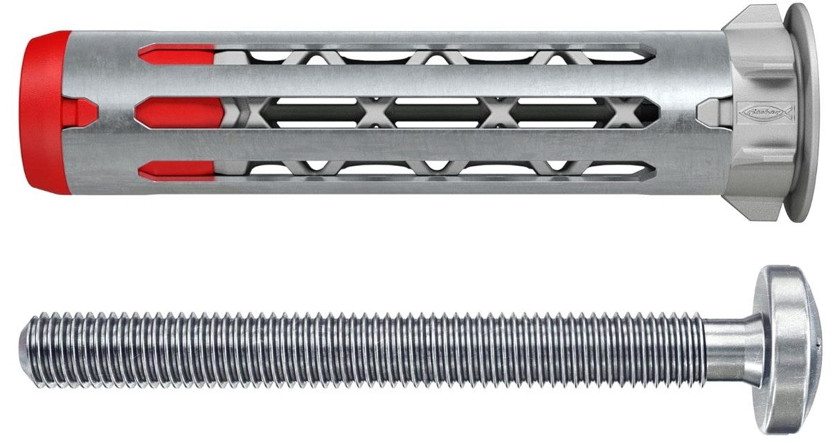 Fischer Befestigungstechnik Дюбель-Set Fischer Hohlraumdübel DuoHM 4 x 55 S PH PZ, Panhead Schraube, 4 x 55,00 mm, (Packung - 25 Stück, 1-tlg)
