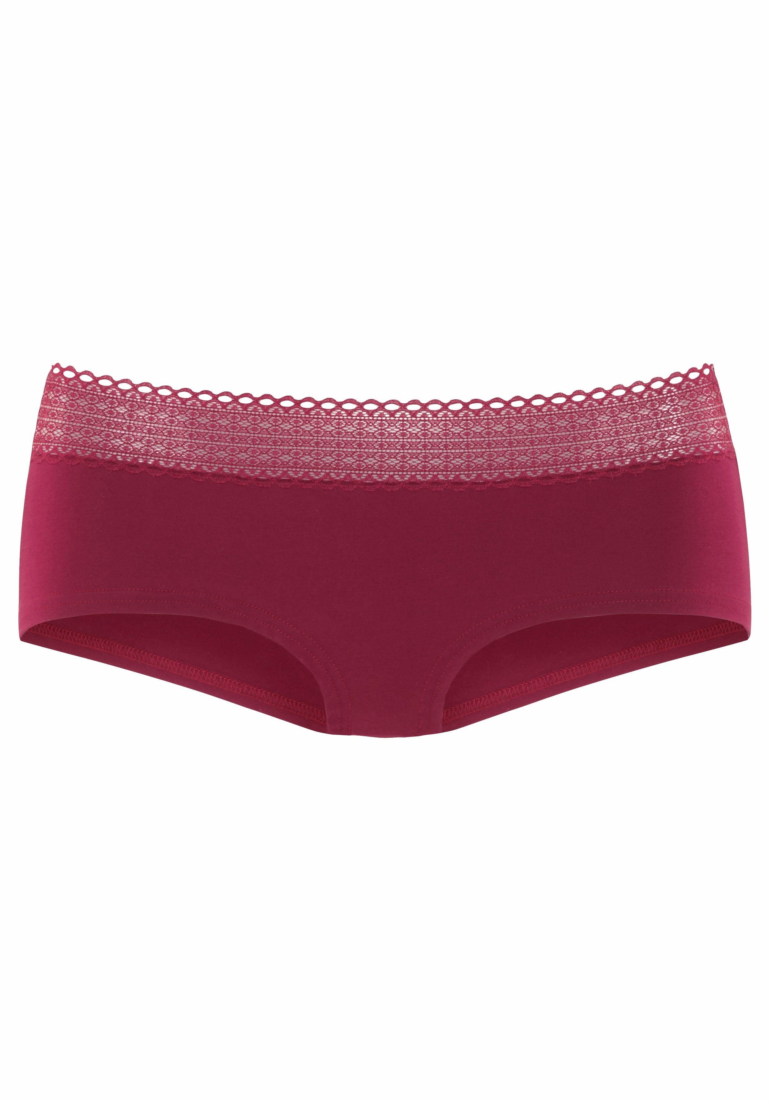 s.Oliver Panty (3er-Pack) aus elastischer Baumwoll-Qualität mit grafischer Spitze – Bild 4 von 5