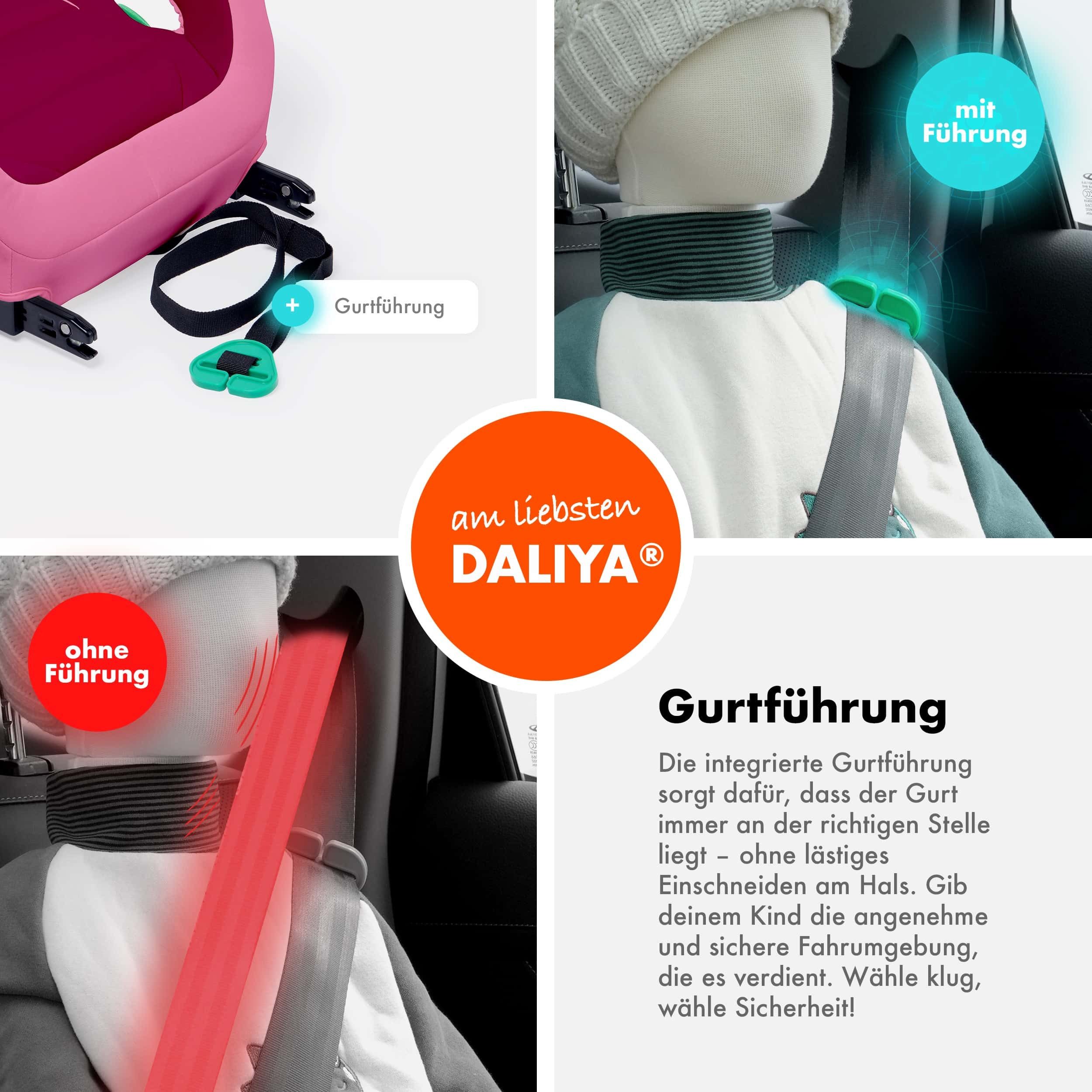 Daliya® Kindersitzerhöhung QUBIX PRO ISOFIX Kindersitz, ab: ab 6 Jahre oder 125cm Körpergröße, bis: bis 12 Jahre oder 150cm Körpergröße, ab: 125 cm, bis: 150 cm – Bild 4 von 5