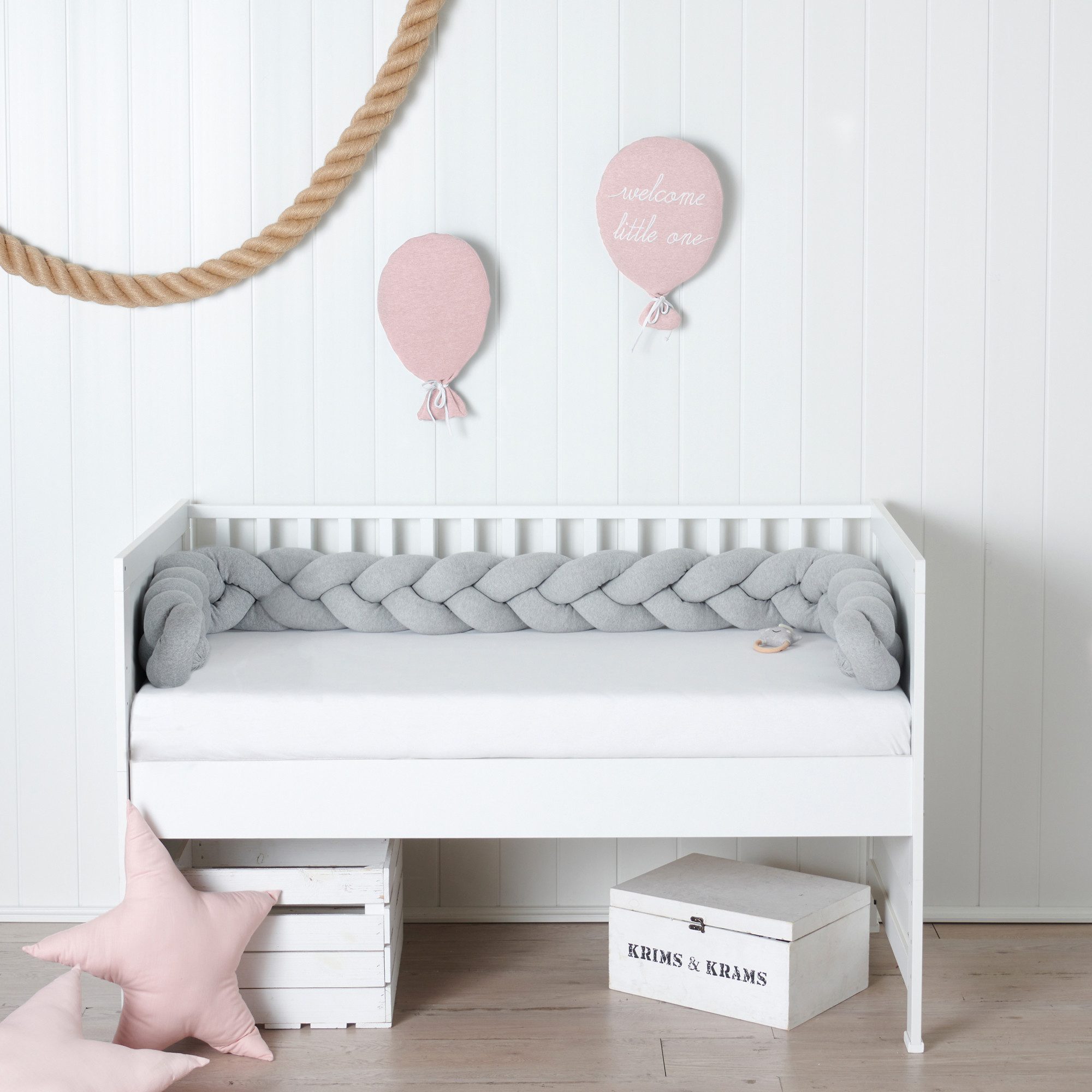 Nordic Coast Company Nestchenschlange XXL Bettschlange geflochten, Bettschl günstig online kaufen