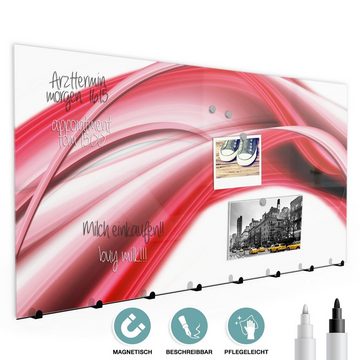 Primedeco Garderobenpaneel Magnetwand und Memoboard aus Glas Elegante Linien