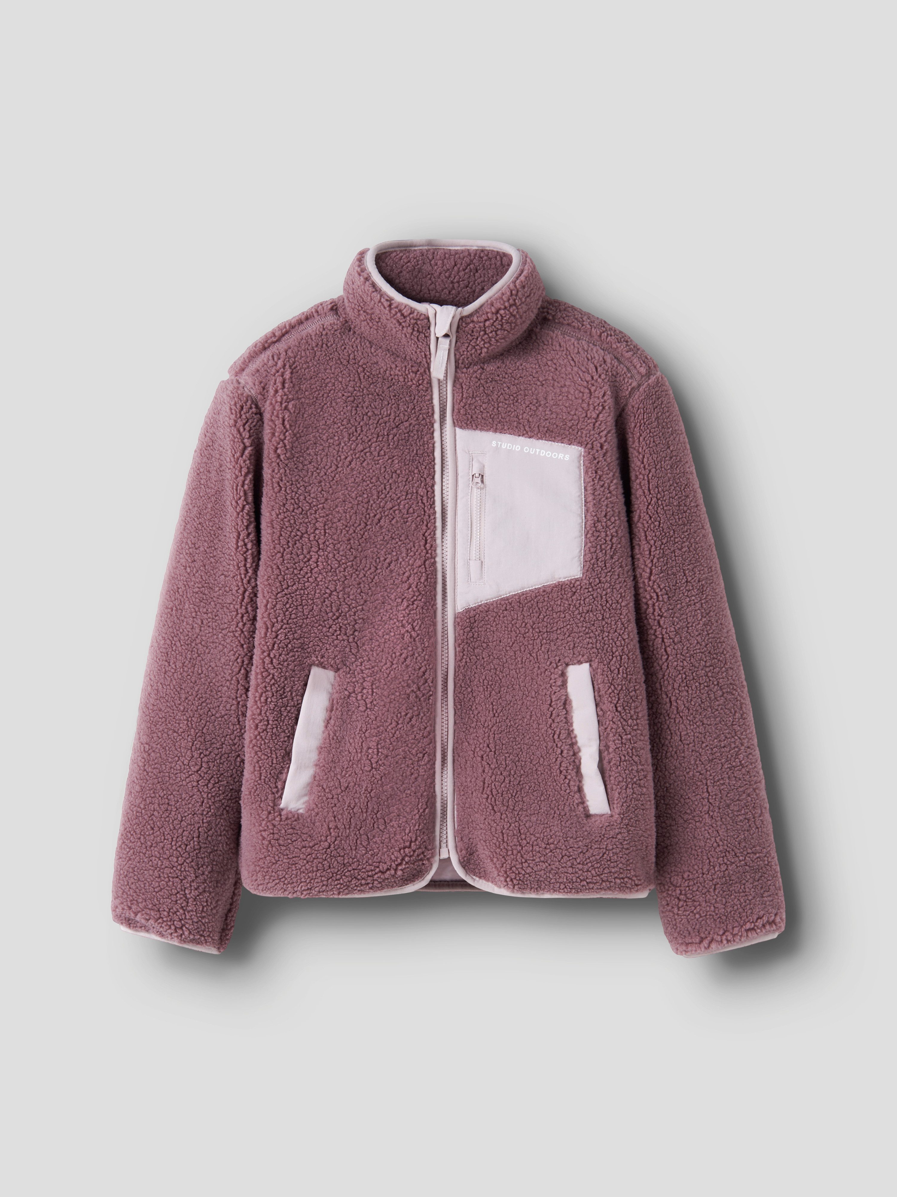 Name It Plüschjacke NKNMATTIA SHERPA JACKET PB1 Kunstfaser
