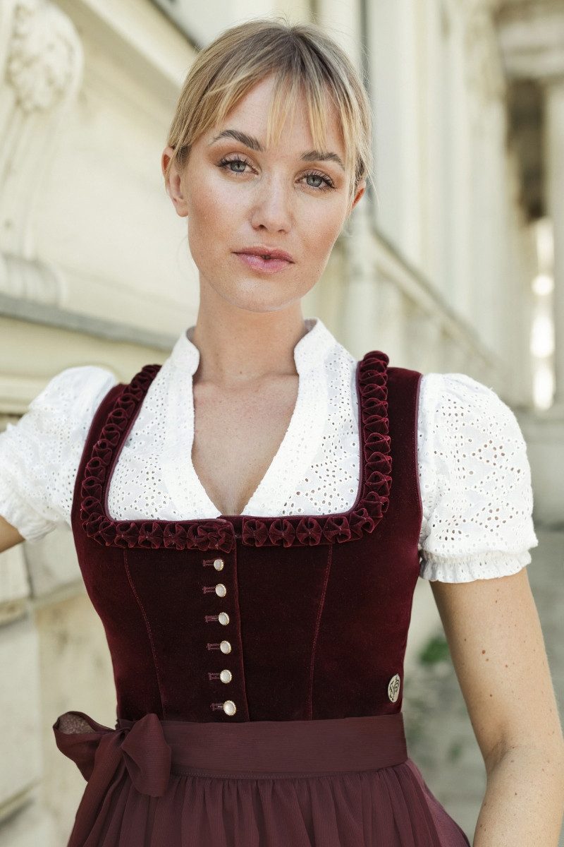 MarJo Dirndl Samt Dirndl 2tlg. - CHERRY CHANTE II - cherry günstig online kaufen