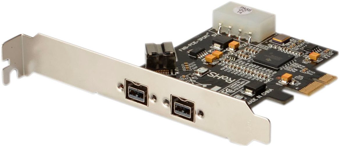 PCIe Karte, 3-Port 2x9-Pin extern, 1x9-Pin intern Adapter