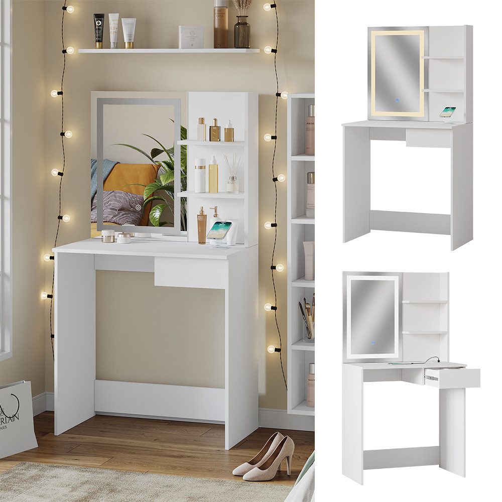 Vicco Schminktisch Dekos, Weiß, 75 cm günstig online kaufen