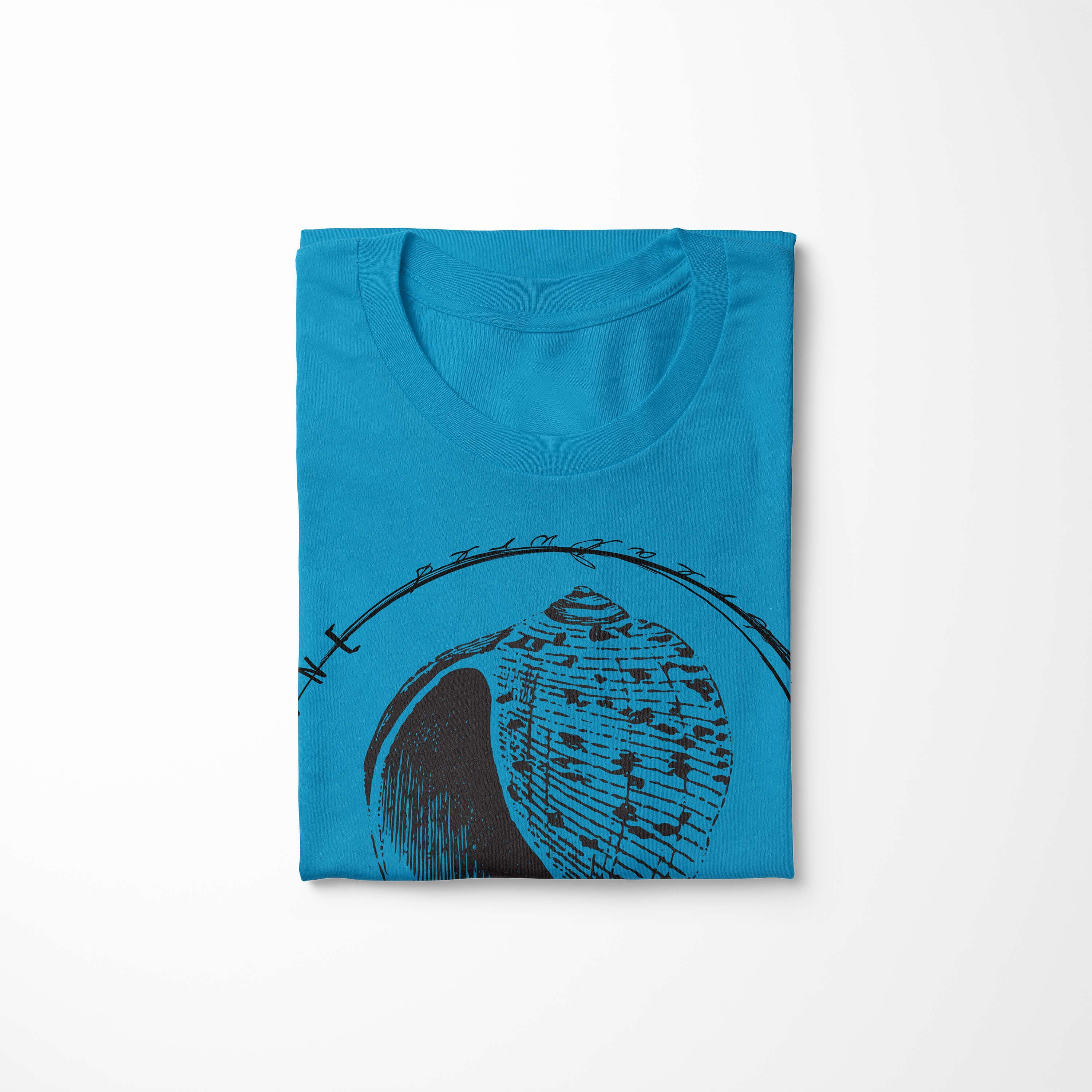 Fische Tiefsee T-Shirt sportlicher Sea Struktur - Schnitt feine und Sea / Serie: T-Shirt Atoll Creatures, Sinus 057 Art