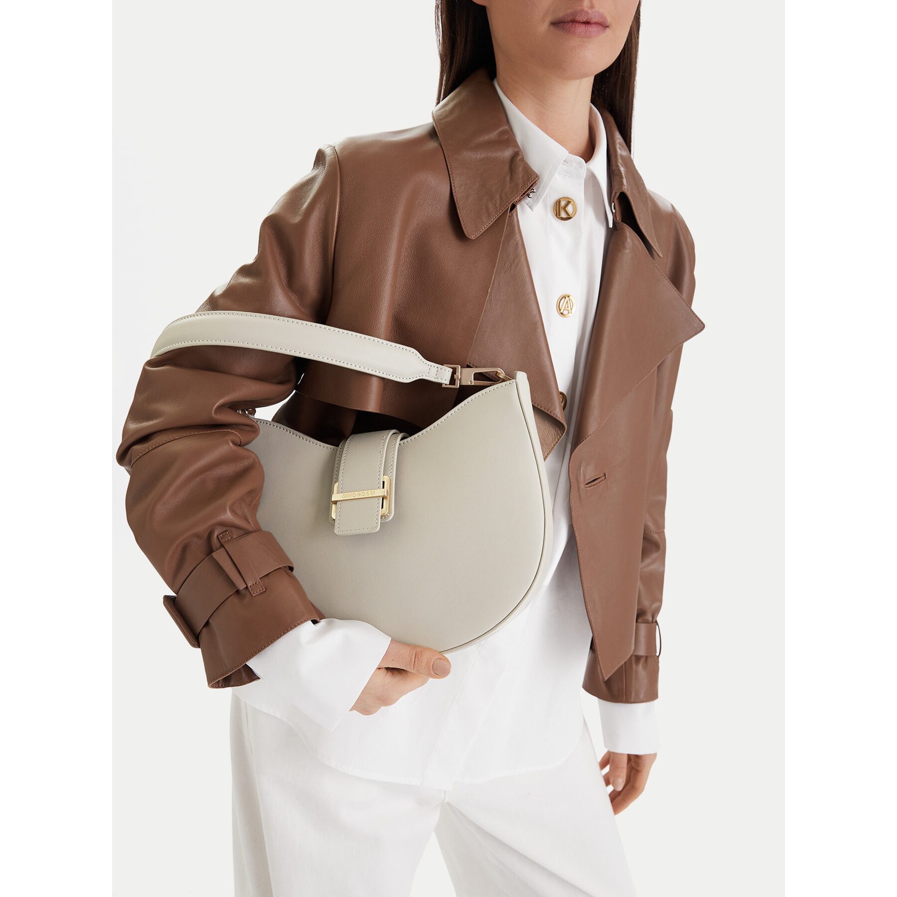GINO ROSSI Umhängetasche Gino Rossi Damen Tasche Grau