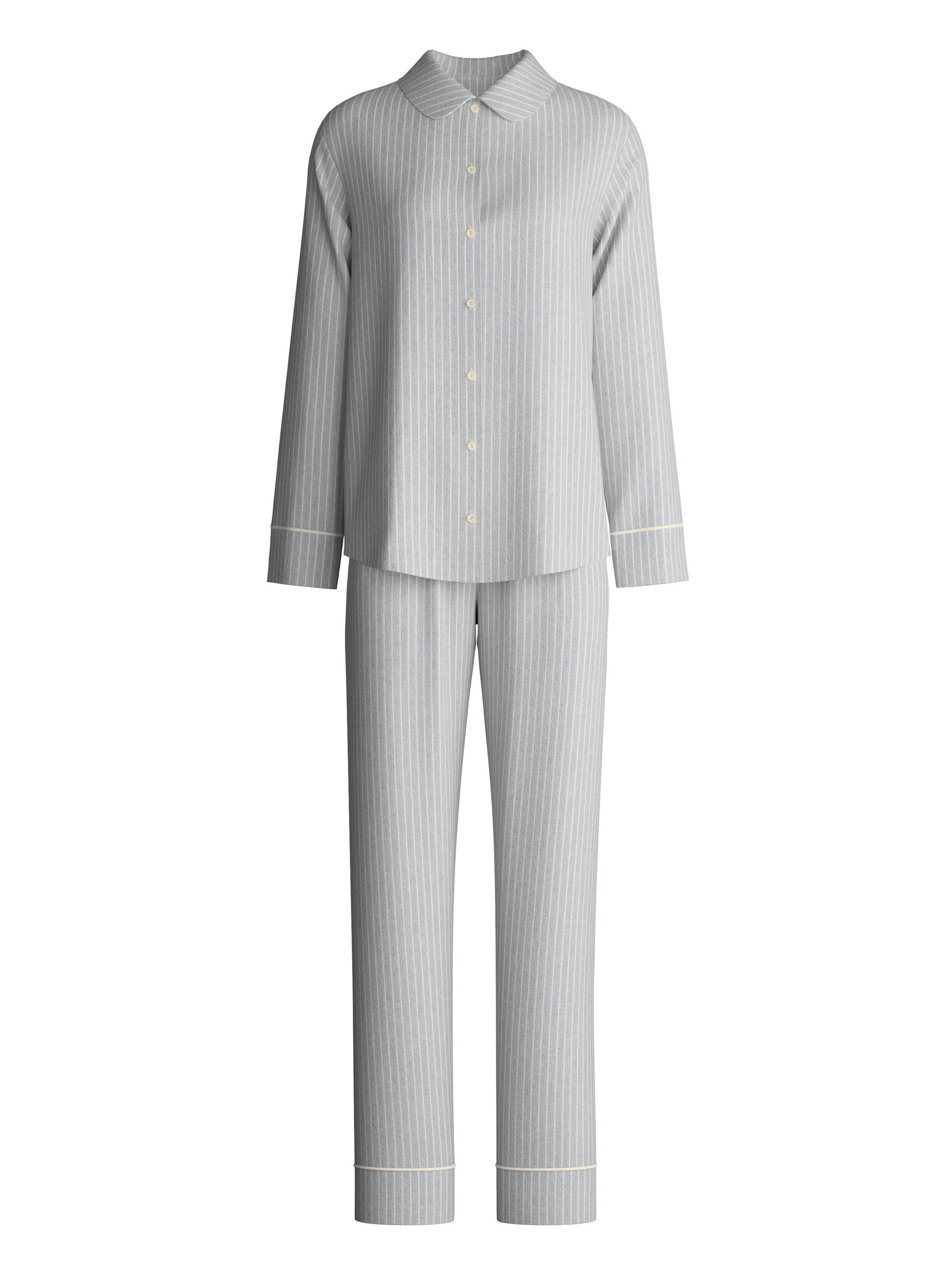 CALIDA Pyjama Flannel Dreams Damen (2 tlg) weich, wärmend und gemütlich